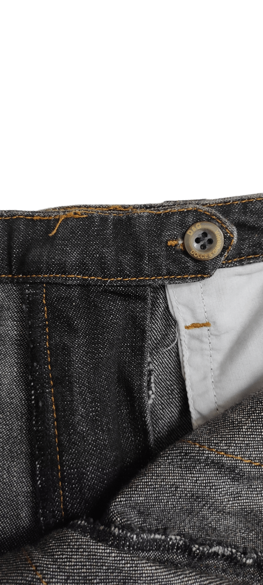 Dolce & Gabbana Archive AW2004 DOLCE & GABBANA Black Design women's jeans Size 26" / US 2 / IT 38 - 4 Thumbnail