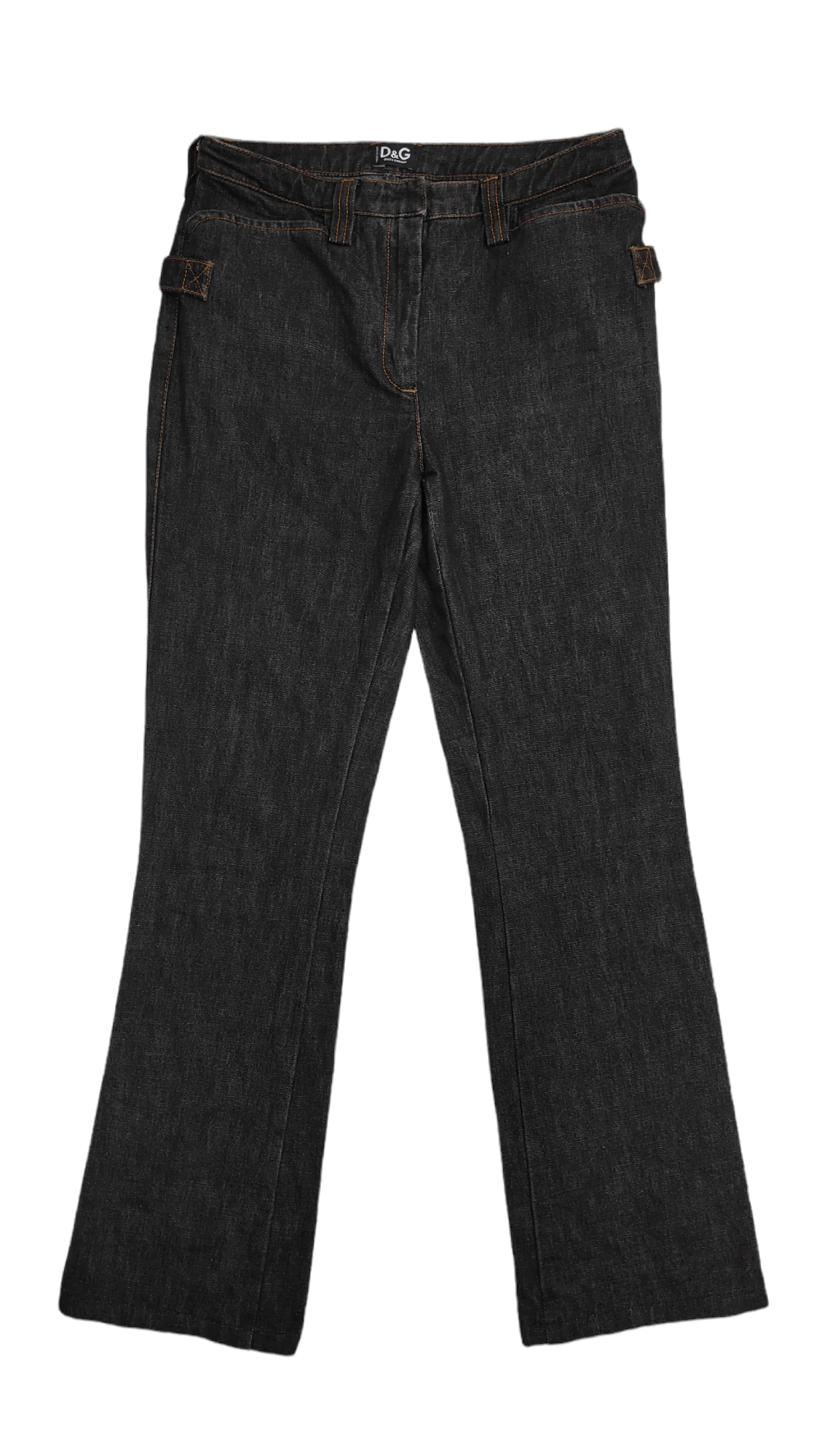 Dolce & Gabbana Archive AW2004 DOLCE & GABBANA Black Design women's jeans Size 26" / US 2 / IT 38 - 11 Thumbnail