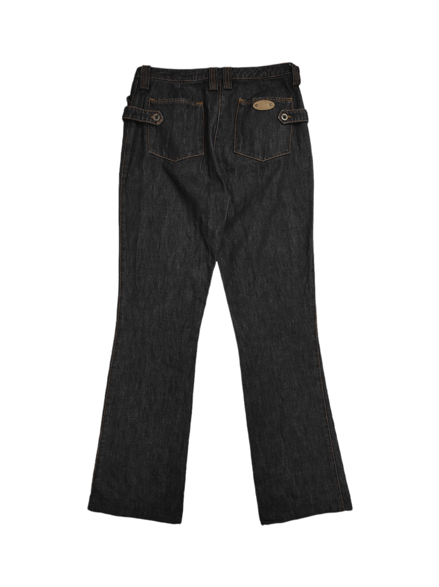 Dolce & Gabbana Archive AW2004 DOLCE & GABBANA Black Design women's jeans Size 26" / US 2 / IT 38 - 2 Thumbnail