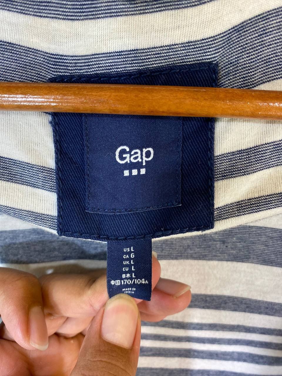 Gap GAP Cotton Jacket Nice Design Striped Lining Size US L / EU 52-54 / 3 - 7 Thumbnail