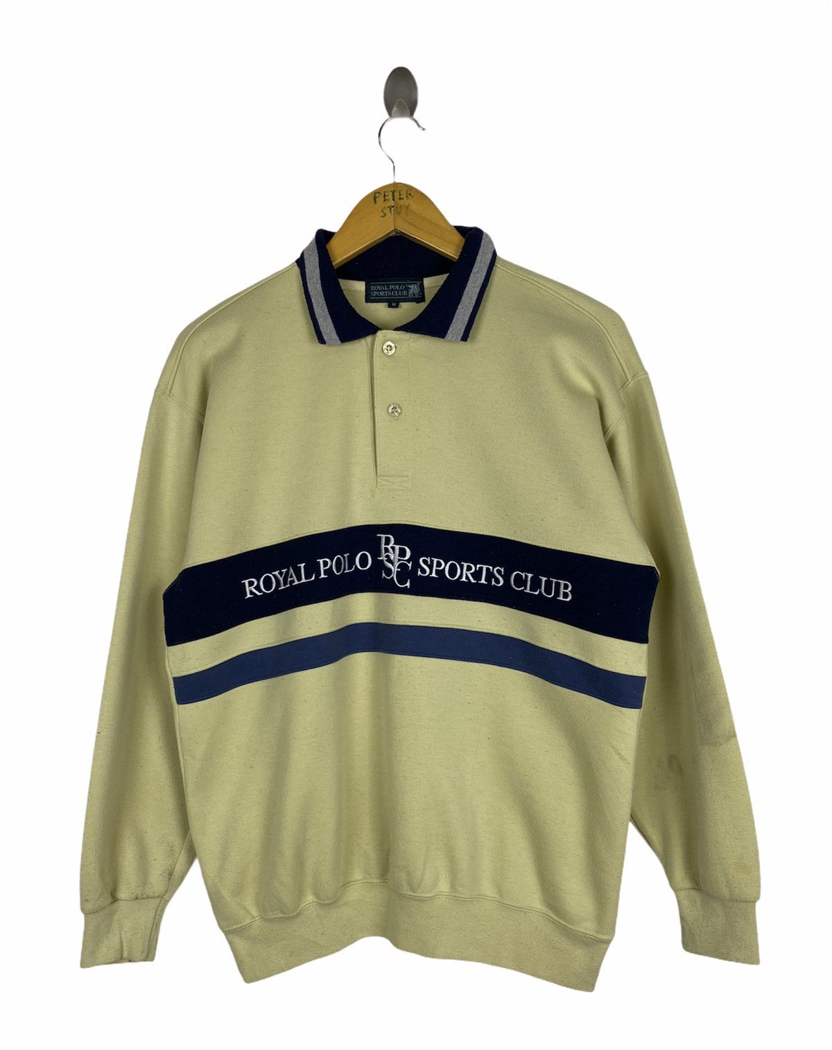 Beverly Hills Polo Club × Polo Ralph Lauren × U.S. Polo Assn. 🔥VINTAGE🔥ROYAL POLO SPORT CLUB BIG LOGO SWEATSHIRT Size US M / EU 48-50 / 2 - 1 Thumbnail