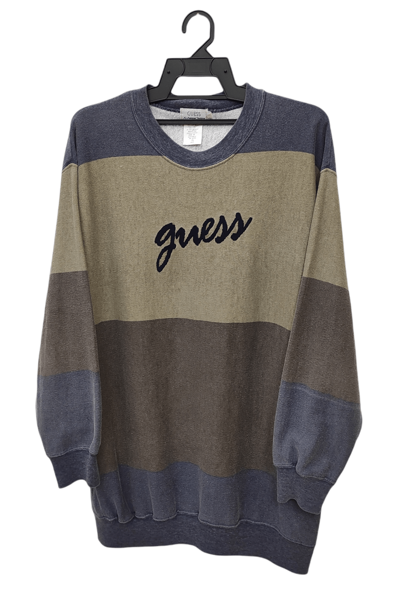 Guess Vtg intarsia embroidered crew neck color block sun faded sw Size US S / EU 44-46 / 1 - 6 Thumbnail