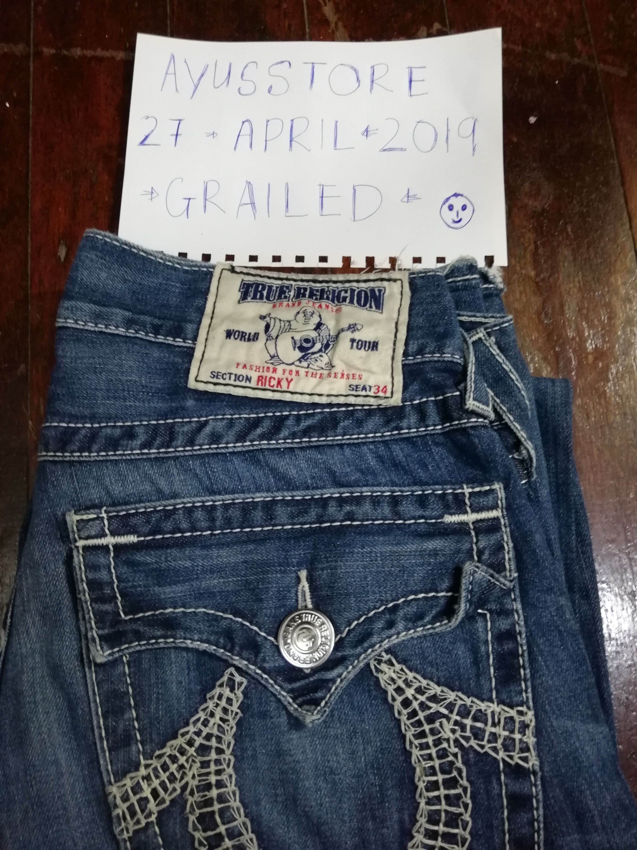 True Religion True Religion Ricky Seat34 Size US 33 - 1 Thumbnail