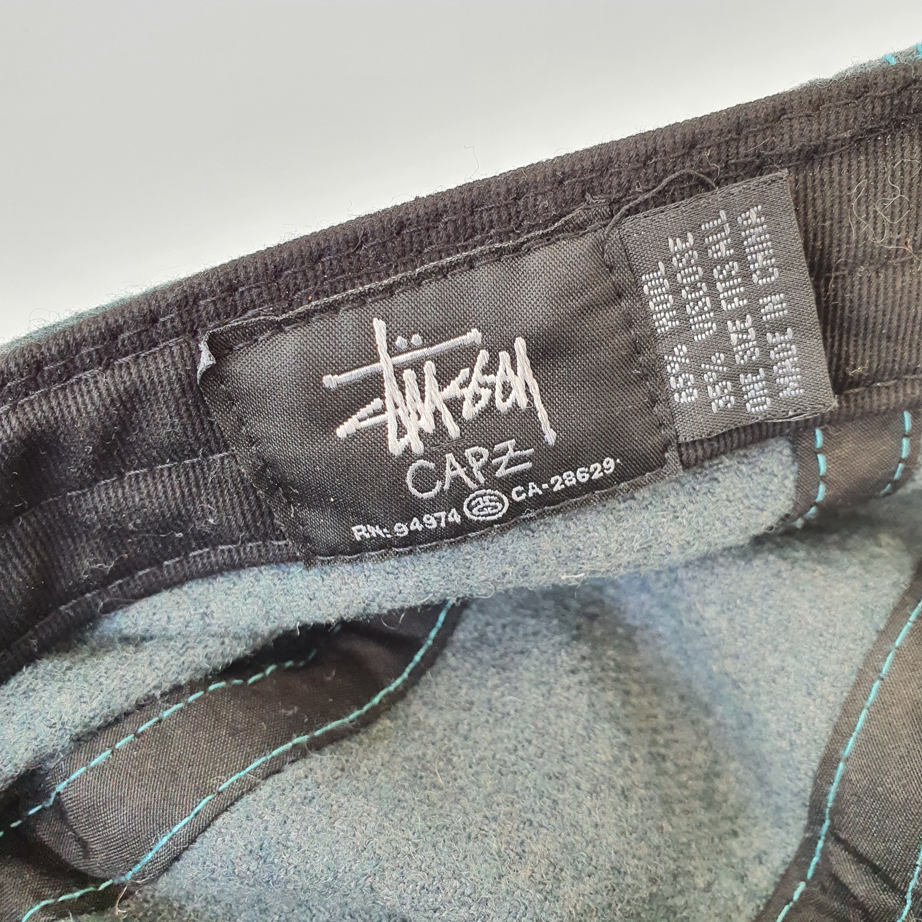 Stussy Rare Vintage Stussy Box Logo 5 panel camp cap wool Size ONE SIZE - 4 Thumbnail