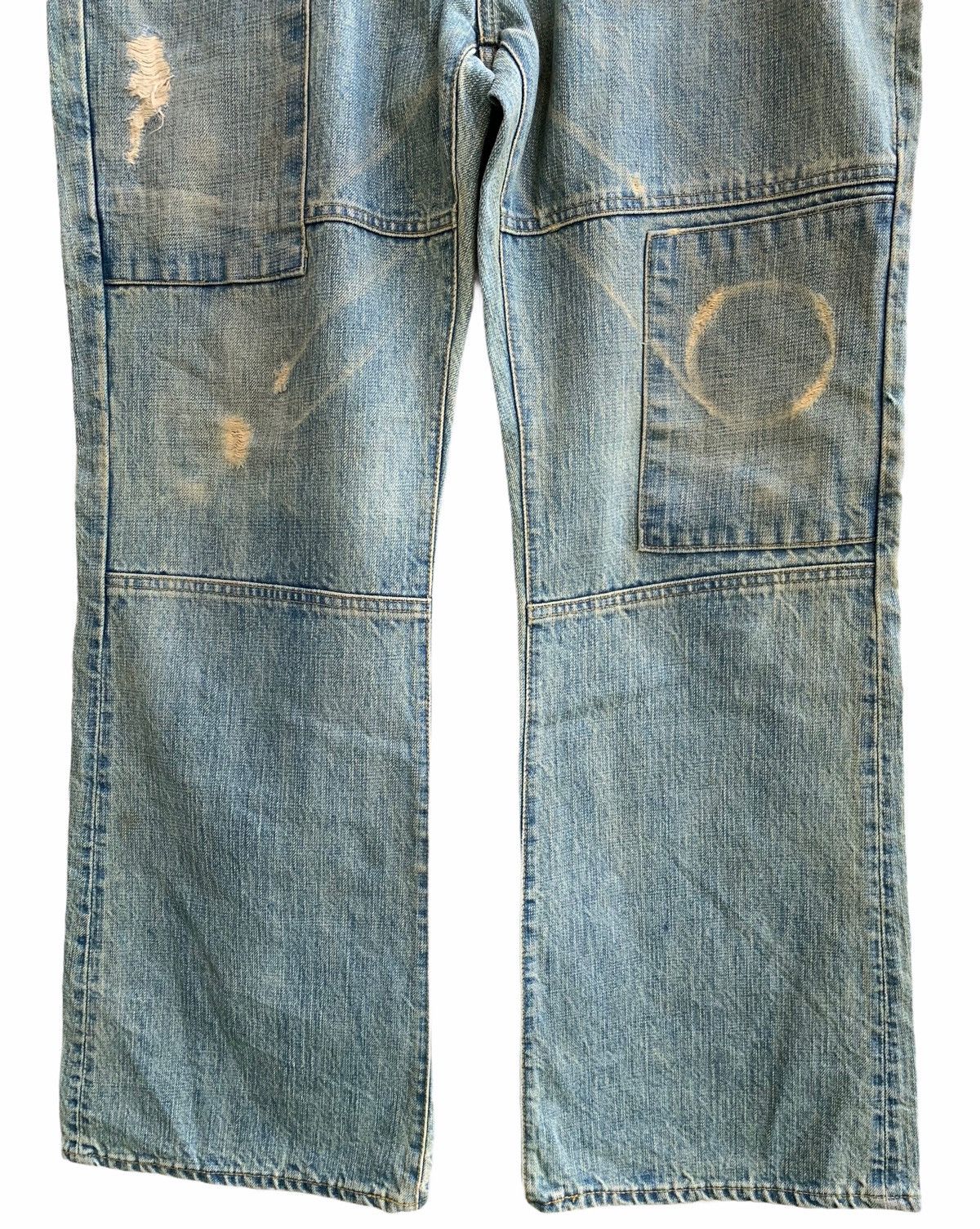 Justin Vintage Justin Original Distressed Patchwork Denim Size US 40 / EU 56 - 3 Thumbnail