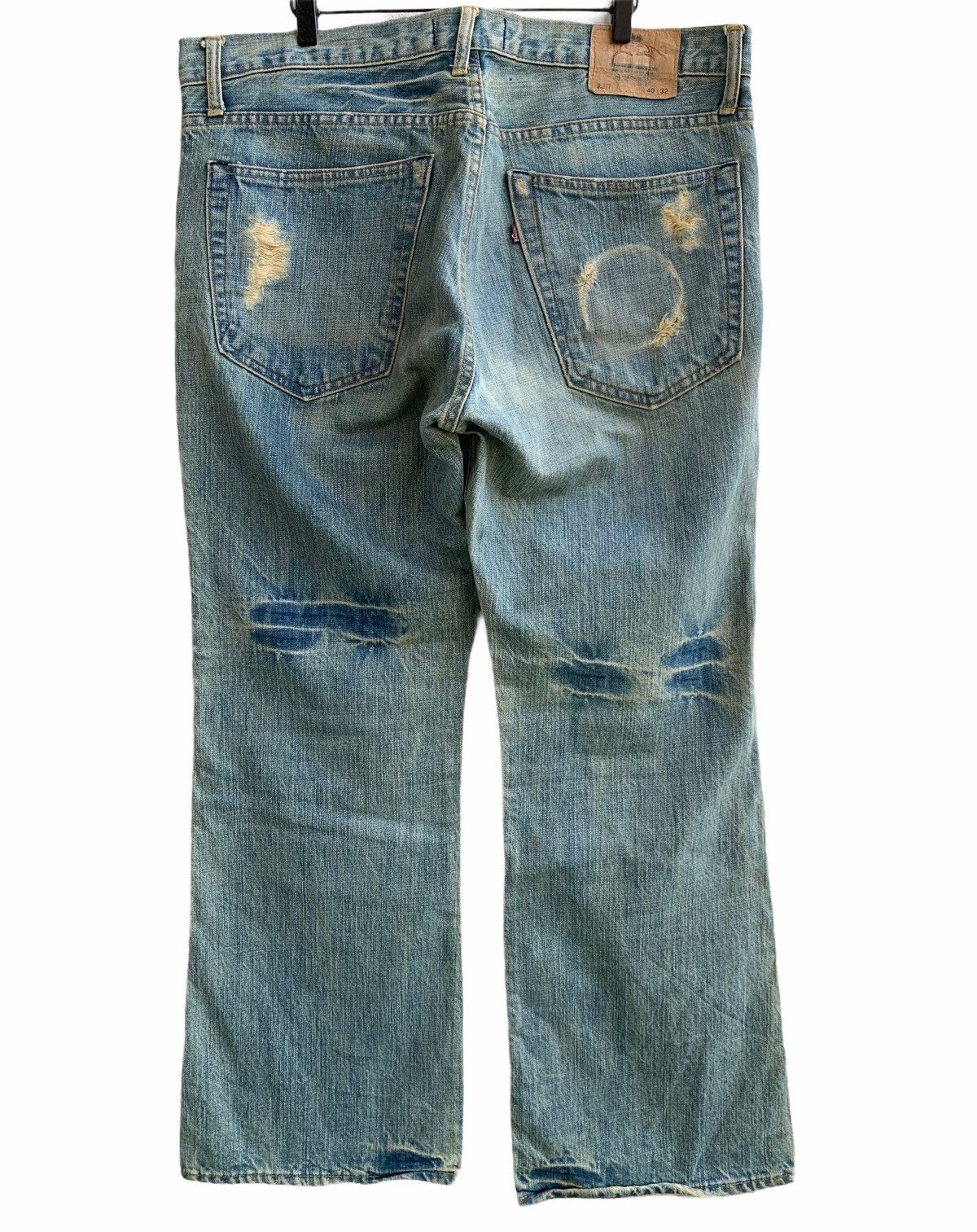 Justin Vintage Justin Original Distressed Patchwork Denim Size US 40 / EU 56 - 2 Thumbnail