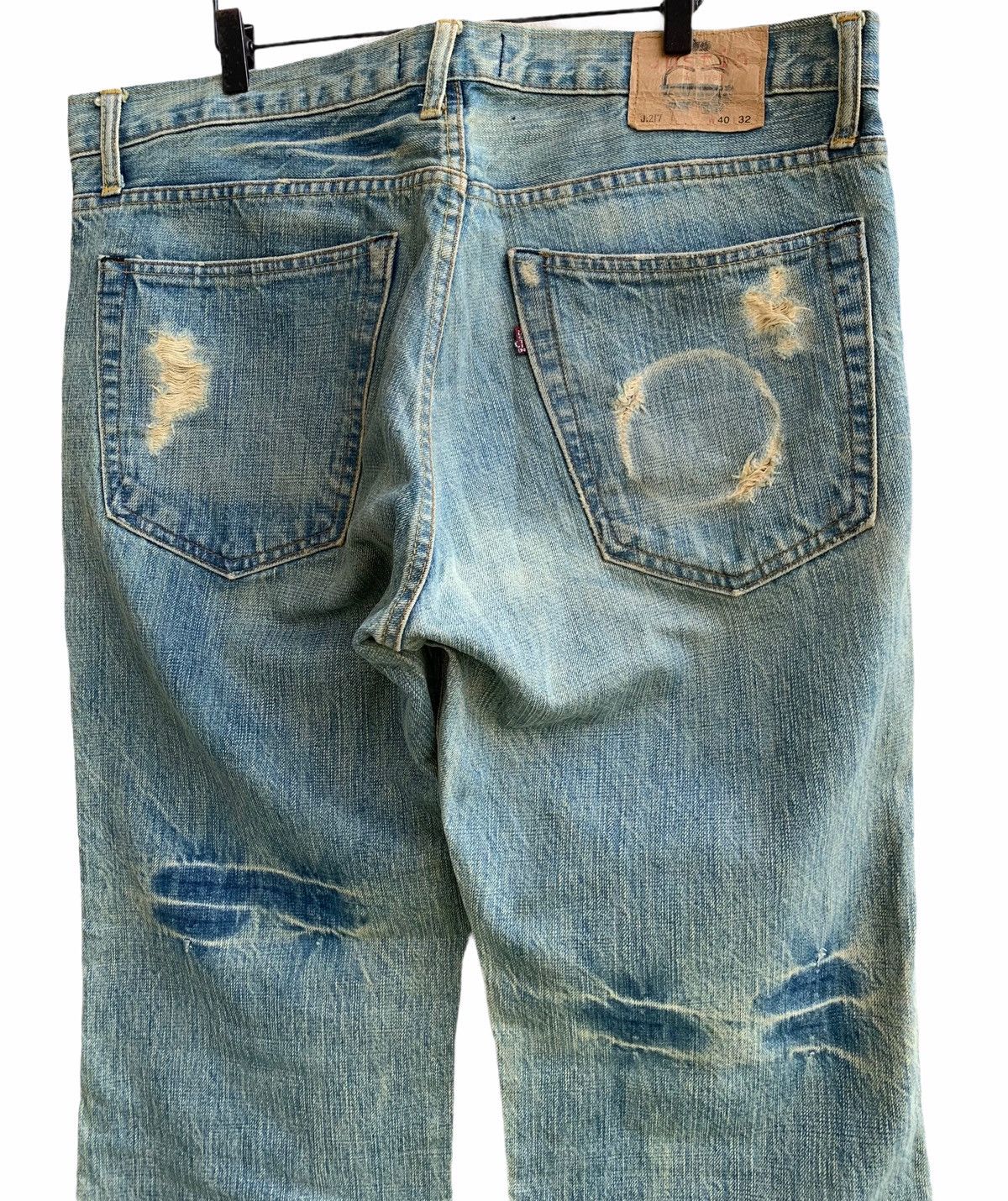 Justin Vintage Justin Original Distressed Patchwork Denim Size US 40 / EU 56 - 8 Thumbnail