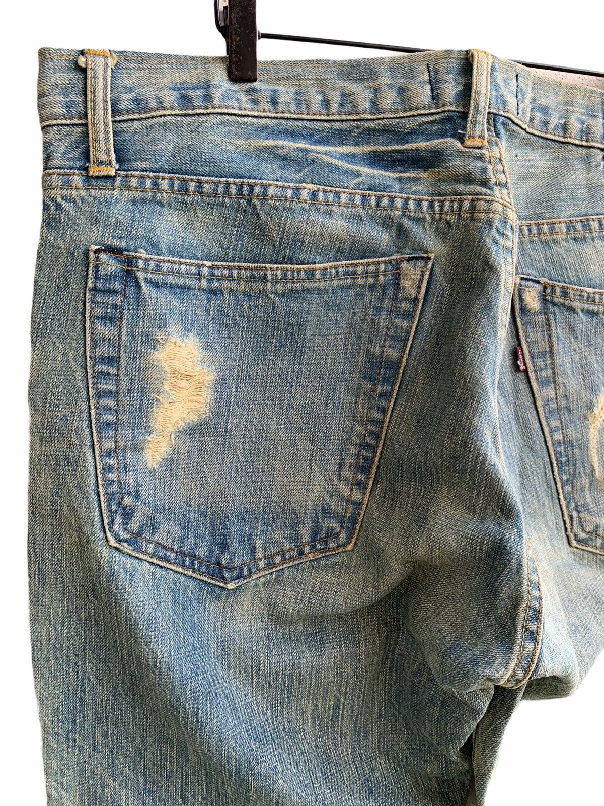 Justin Vintage Justin Original Distressed Patchwork Denim Size US 40 / EU 56 - 10 Thumbnail
