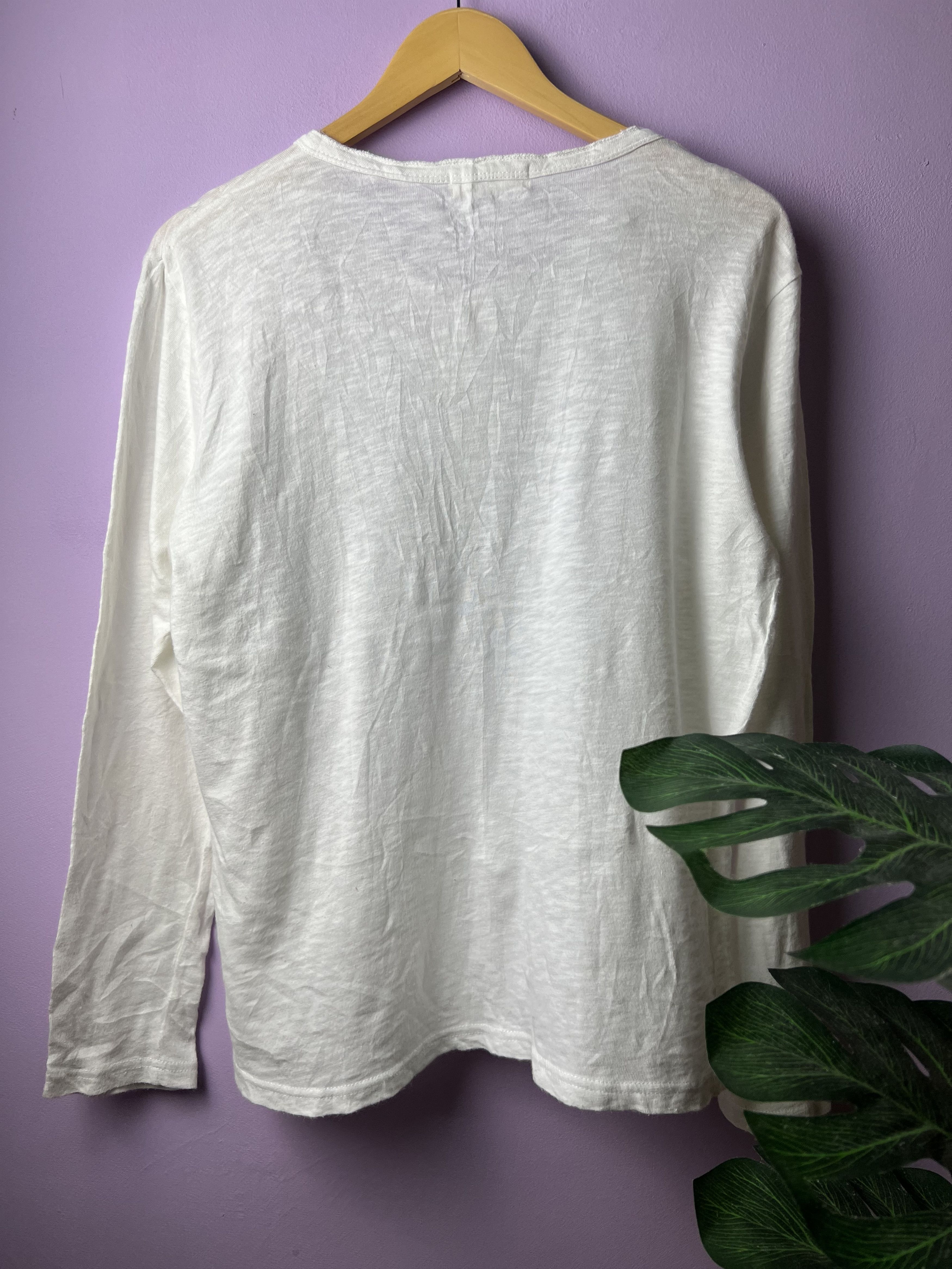 Japanese Brand 🔥Back Number Button LS Tees Size US S / EU 44-46 / 1 - 3 Thumbnail