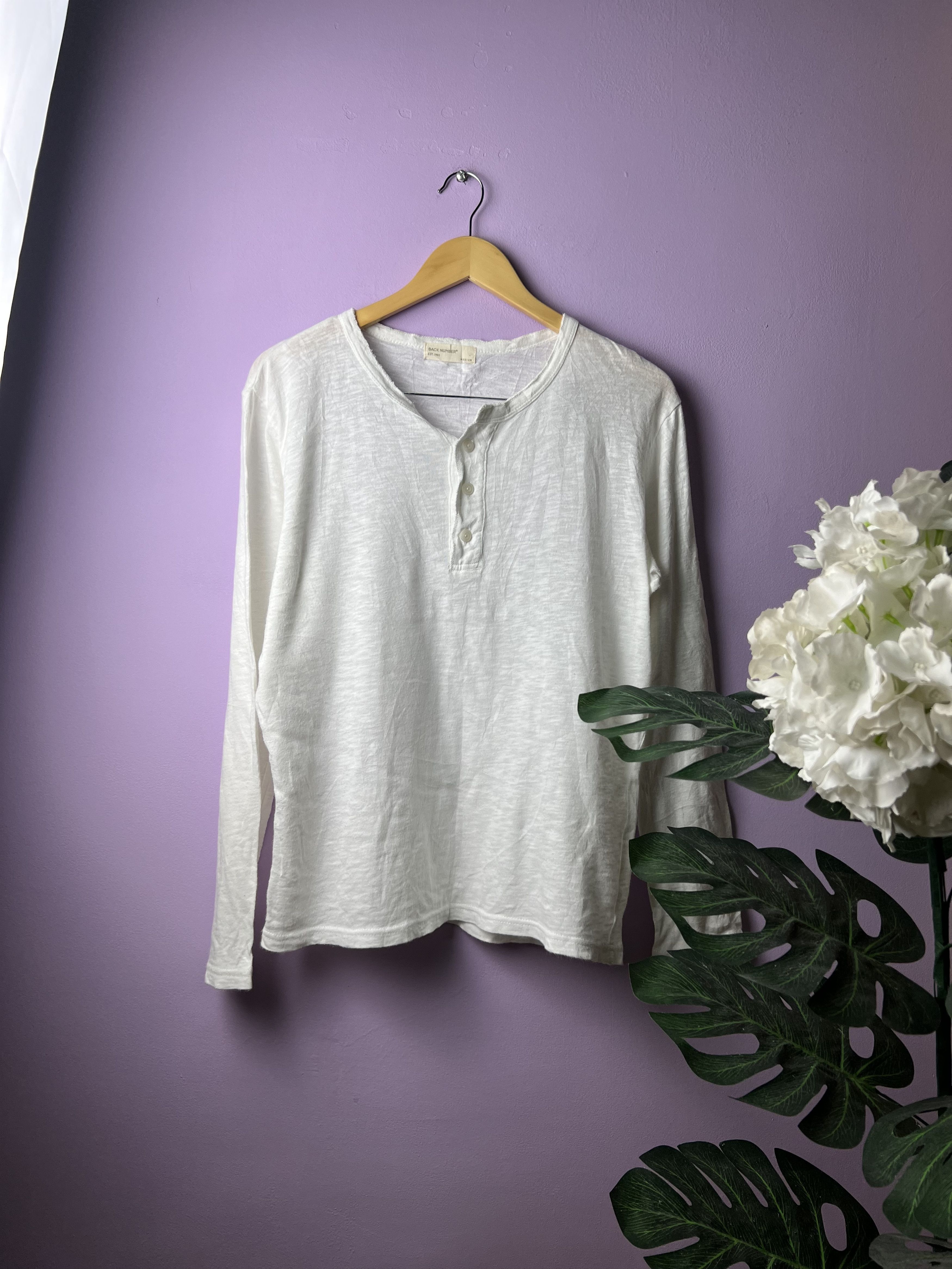 🔥Back Number Button LS Tees