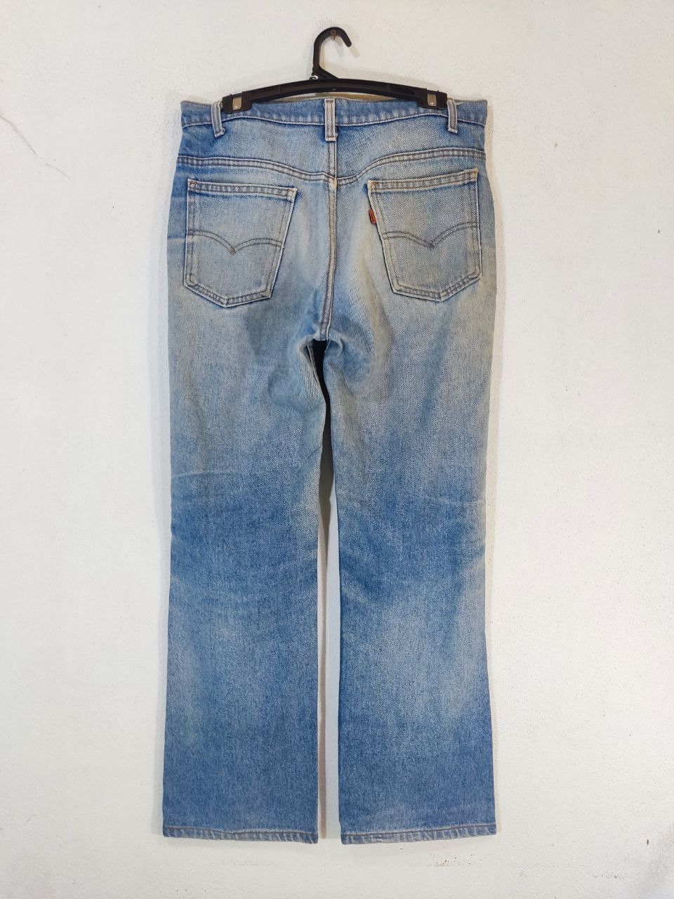 vintage levis orange tab bootcut flare denim distressed