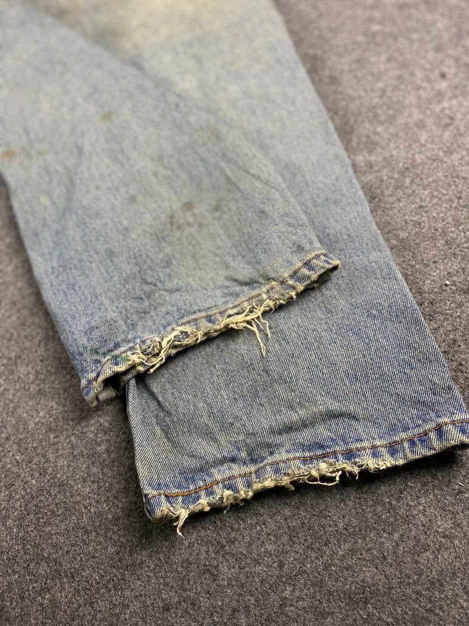Levi's levis 505 dirty distressed denim Size US 43 - 8 Thumbnail