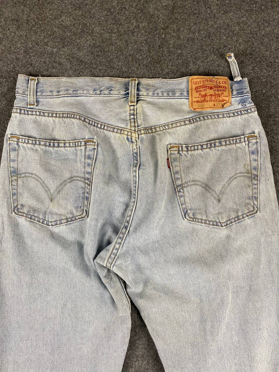 Levi's vintage levis 505 regular fit lightwash denim Size US 36 / EU 52 - 3 Thumbnail