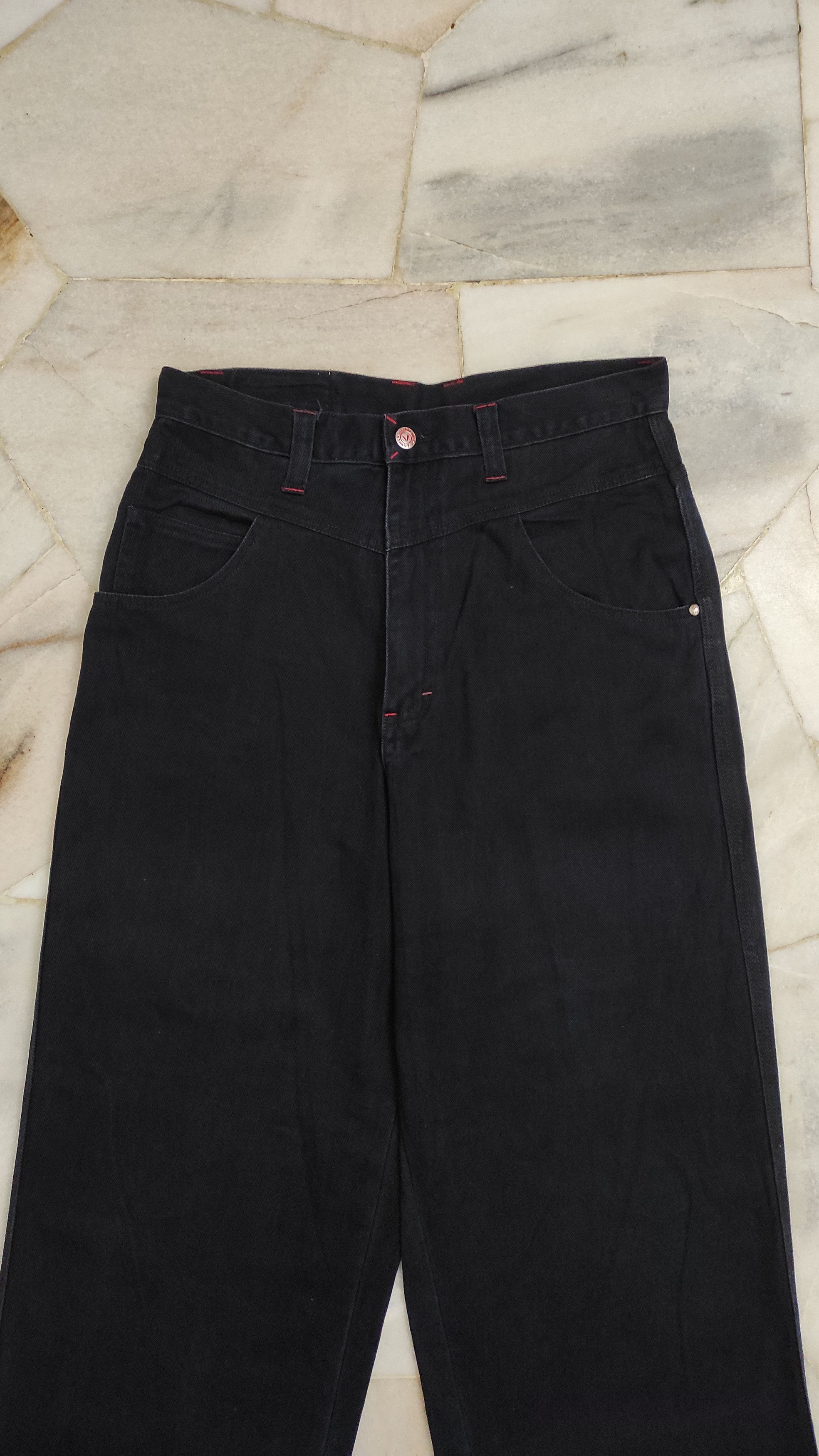 Vision Streetwear Vintage 90's VSW CARPENTER Deck Hip Hop Baggy denim trousers Size US 31 - 6 Thumbnail