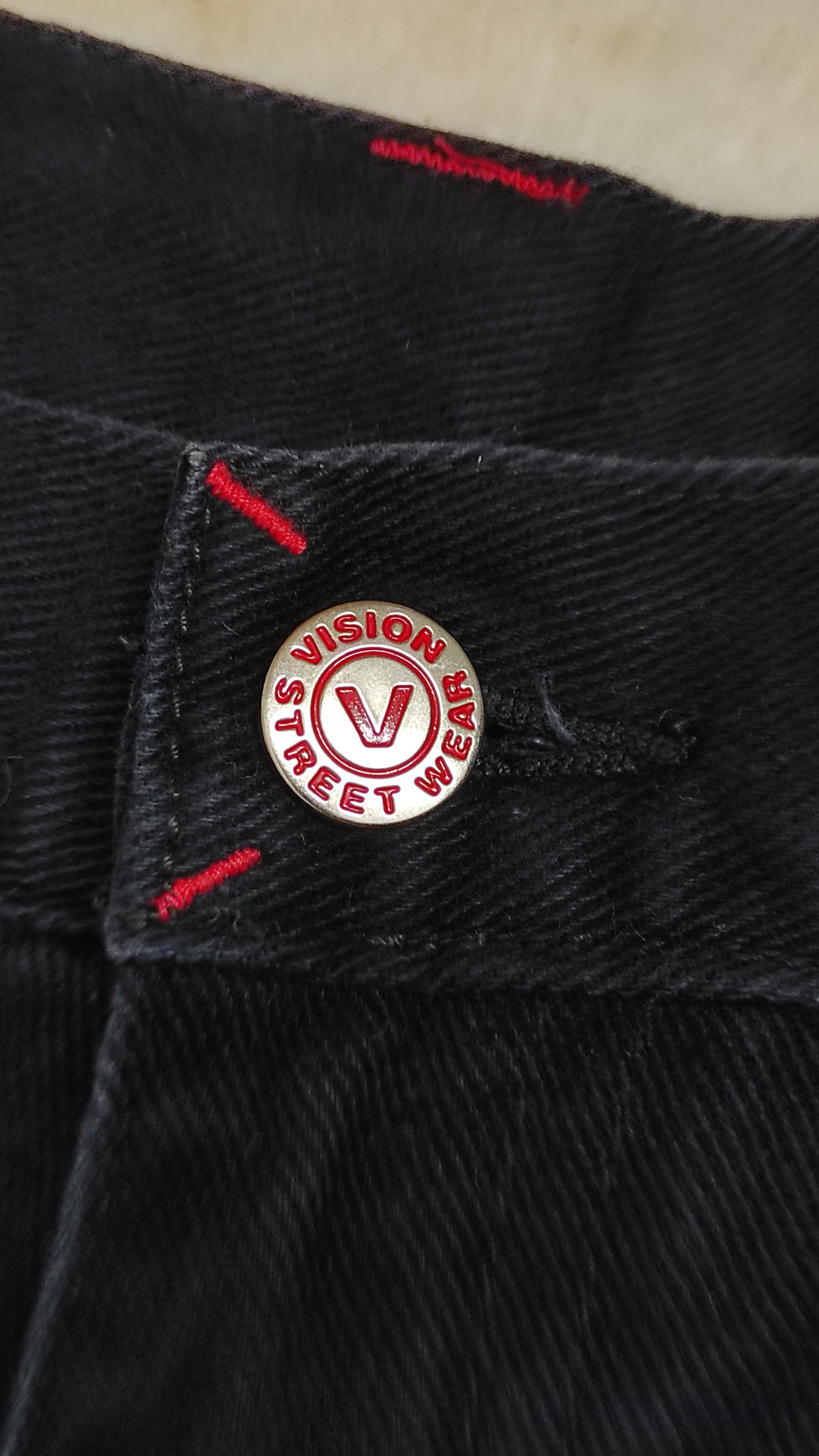 Vision Streetwear Vintage 90's VSW CARPENTER Deck Hip Hop Baggy denim trousers Size US 31 - 5 Thumbnail