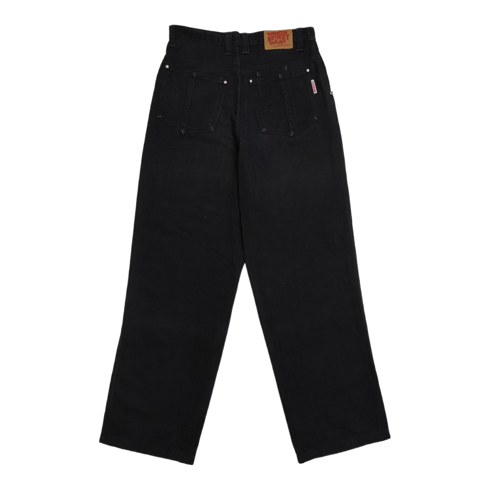 Vision Streetwear Vintage 90's VSW CARPENTER Deck Hip Hop Baggy denim trousers Size US 31 - 2 Thumbnail