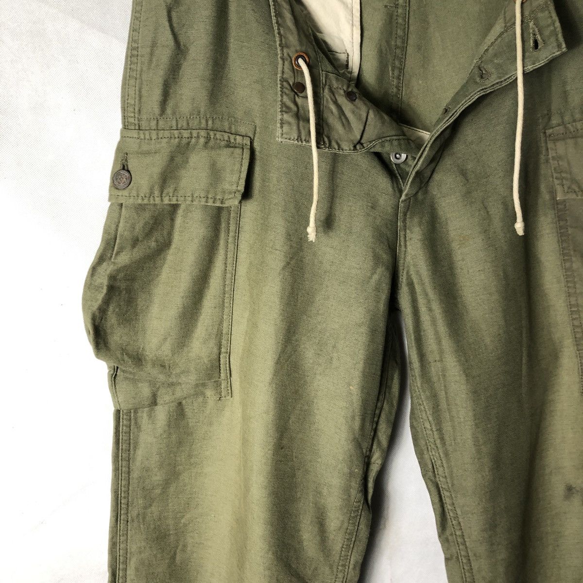 Japanese Brand Spellbound 13 Star Olive Tactical Cargo Fatigue Pant Size US 32 / EU 48 - 7 Thumbnail