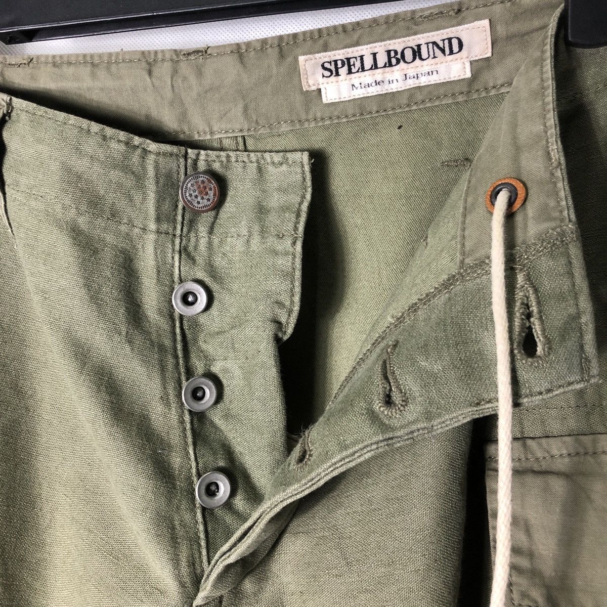 Japanese Brand Spellbound 13 Star Olive Tactical Cargo Fatigue Pant Size US 32 / EU 48 - 14 Thumbnail