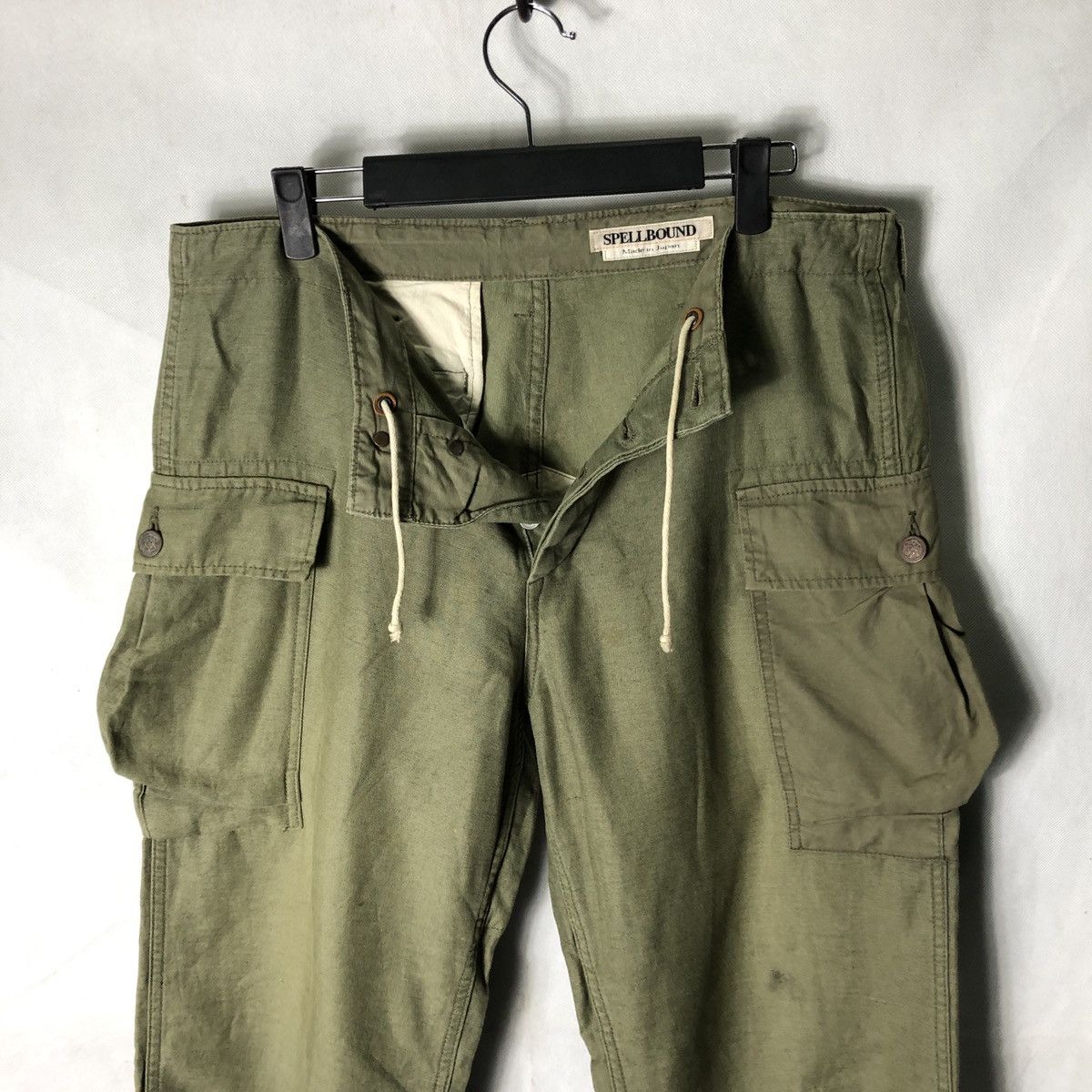 Japanese Brand Spellbound 13 Star Olive Tactical Cargo Fatigue Pant Size US 32 / EU 48 - 5 Thumbnail
