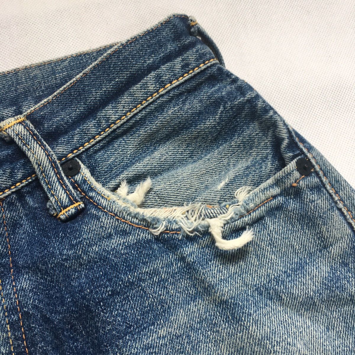 Evisu Vintage Evisu Special Japan Selvedge Distressed Faded Denim Size US 30 / EU 46 - 7 Thumbnail