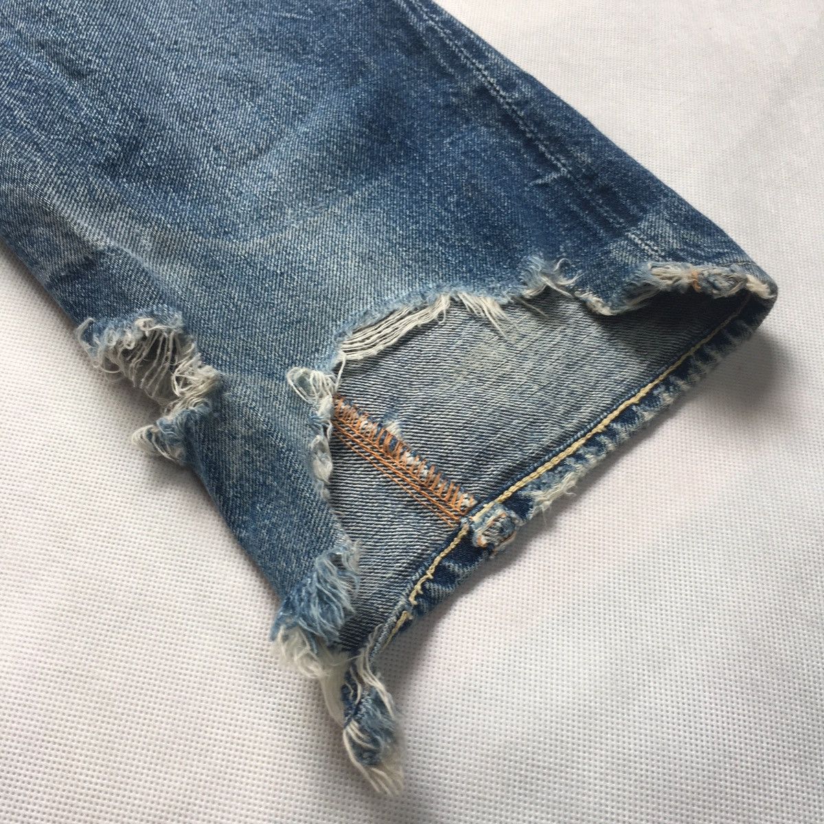 Evisu Vintage Evisu Special Japan Selvedge Distressed Faded Denim Size US 30 / EU 46 - 11 Thumbnail