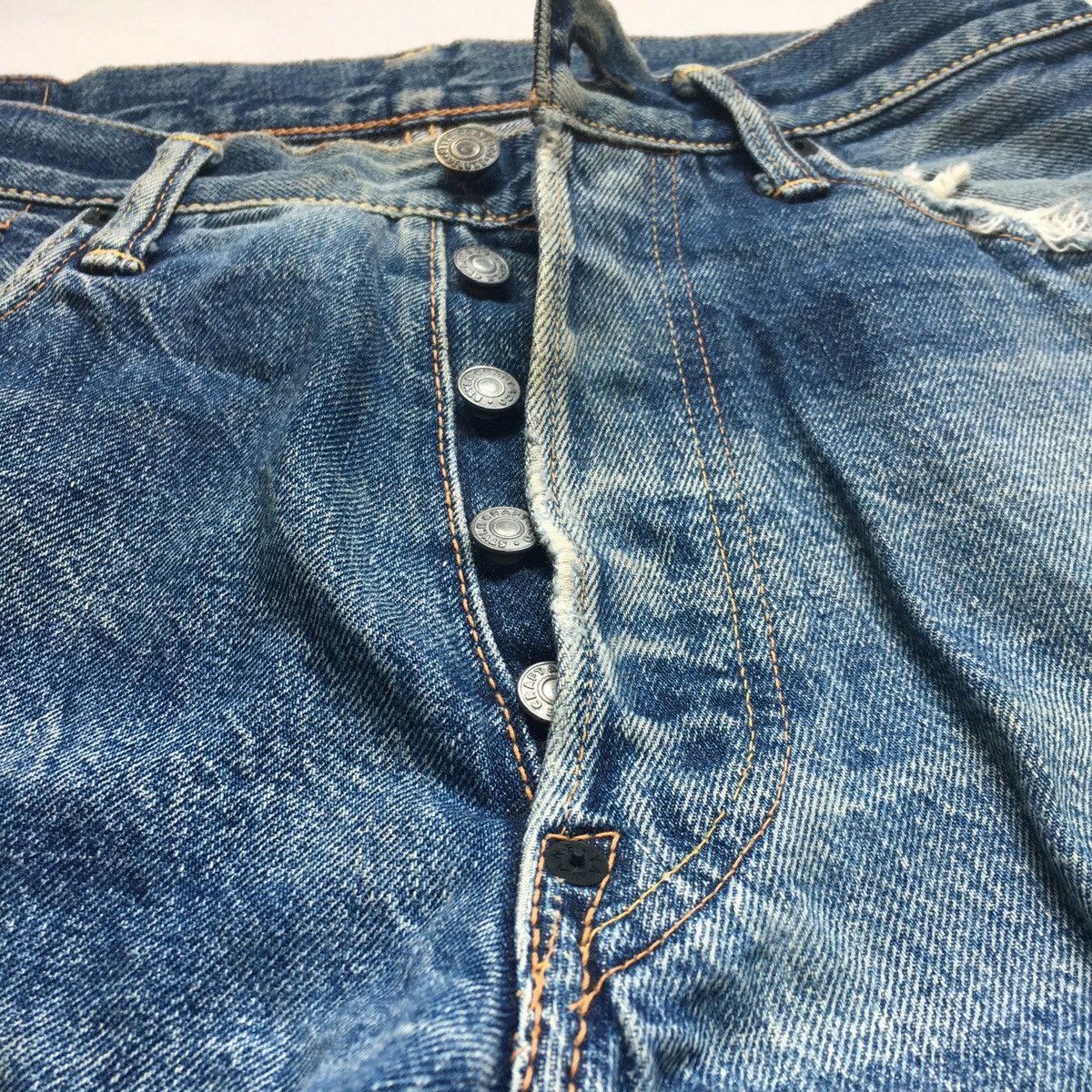 Evisu Vintage Evisu Special Japan Selvedge Distressed Faded Denim Size US 30 / EU 46 - 8 Thumbnail