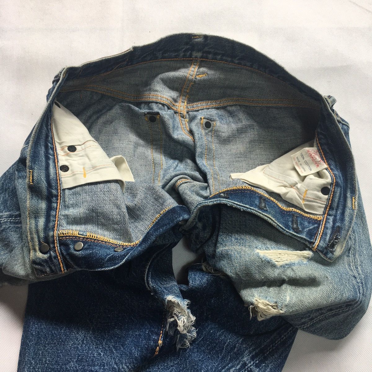 Evisu Vintage Evisu Special Japan Selvedge Distressed Faded Denim Size US 30 / EU 46 - 16 Thumbnail