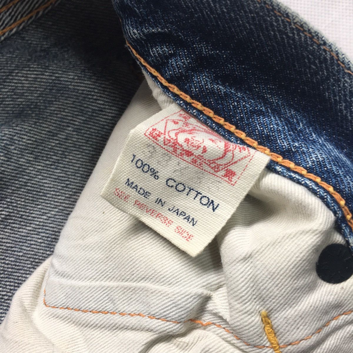 Evisu Vintage Evisu Special Japan Selvedge Distressed Faded Denim Size US 30 / EU 46 - 17 Thumbnail