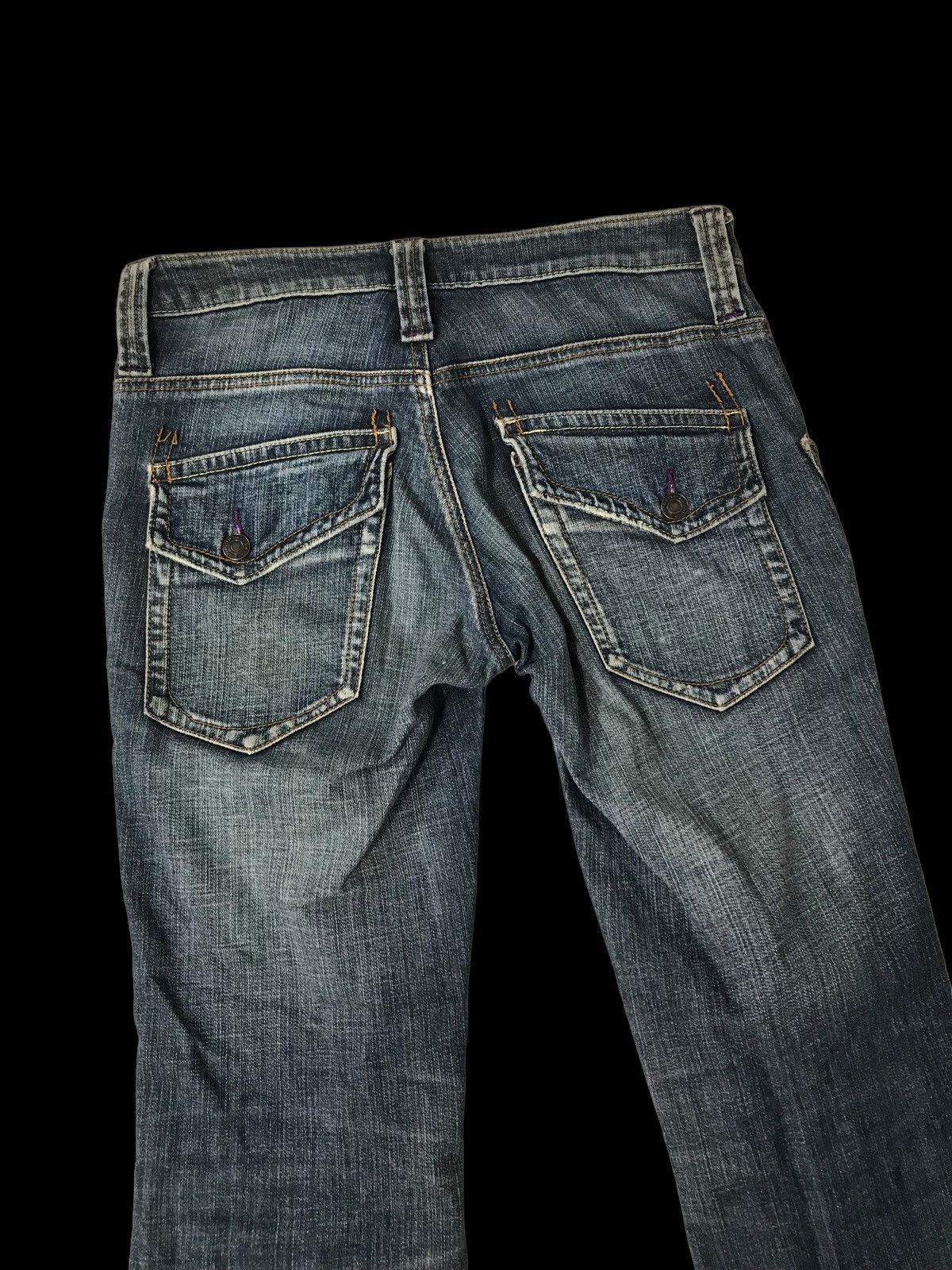 Hysteric Glamour × If Six Was Nine × Japanese Brand FLARED💥ROSE MASHION BUSHPANT DISTRESSED DENIM PANTS Size 31" - 5 Thumbnail