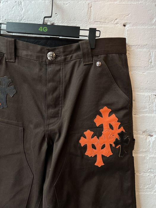 Chrome Hearts Chrome Hearts Carpenter Pants Orange/Brown Cross Patches