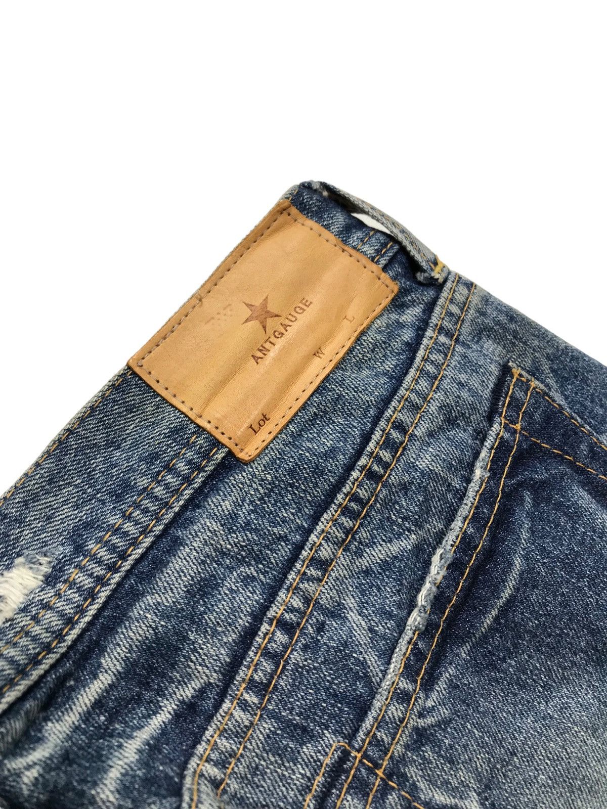Japanese Brand Checked💥Antgauge Kurashika Straight Cut Denim Pants Size US 29 - 8 Thumbnail