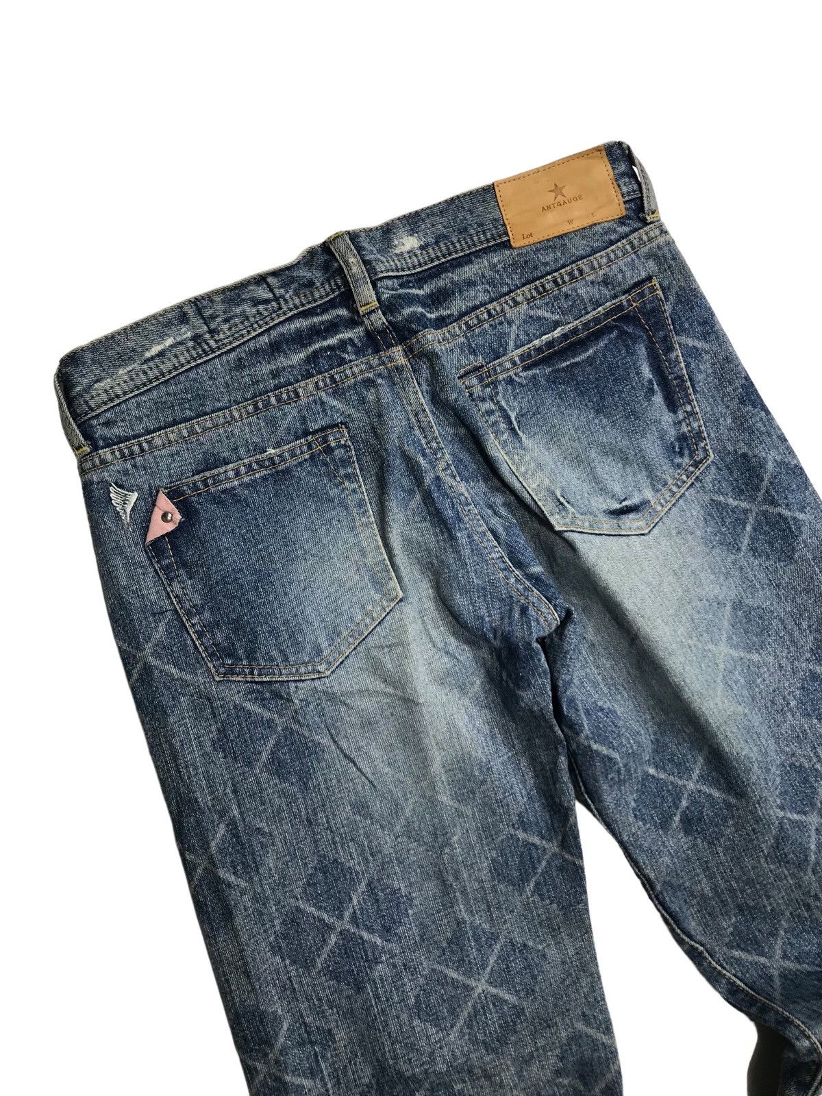 Japanese Brand Checked💥Antgauge Kurashika Straight Cut Denim Pants Size US 29 - 5 Thumbnail