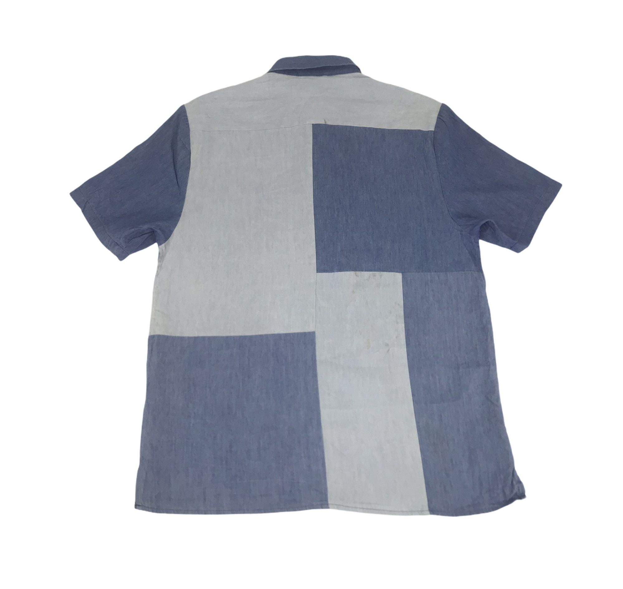 Other Vintage Style Browny Crazy Patchwork Design Button Up Denim Size US M / EU 48-50 / 2 - 5 Thumbnail