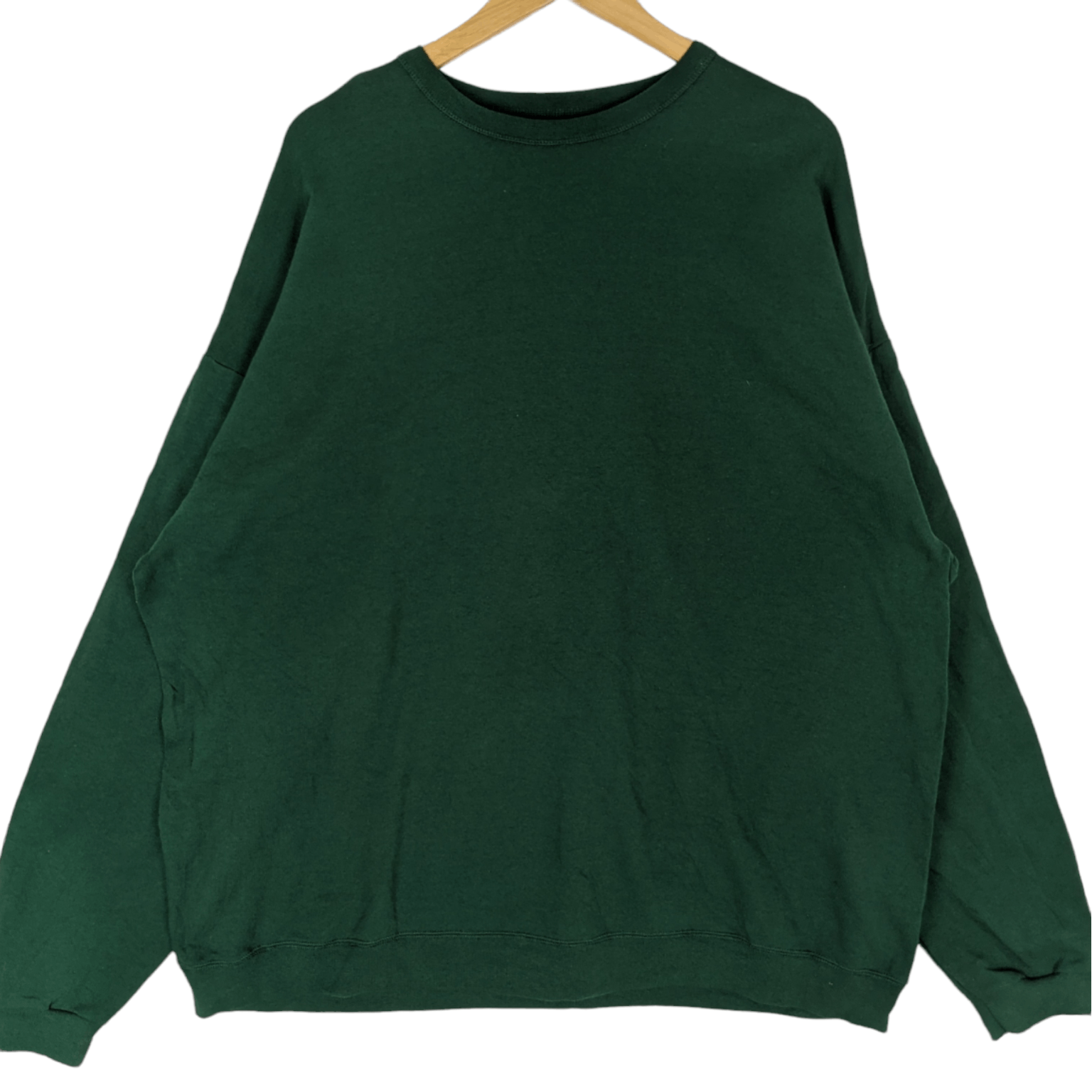 American Apparel HANES Green Plain Jumper Sweatshirt Size US XXL / EU 58 / 5 - 2 Thumbnail