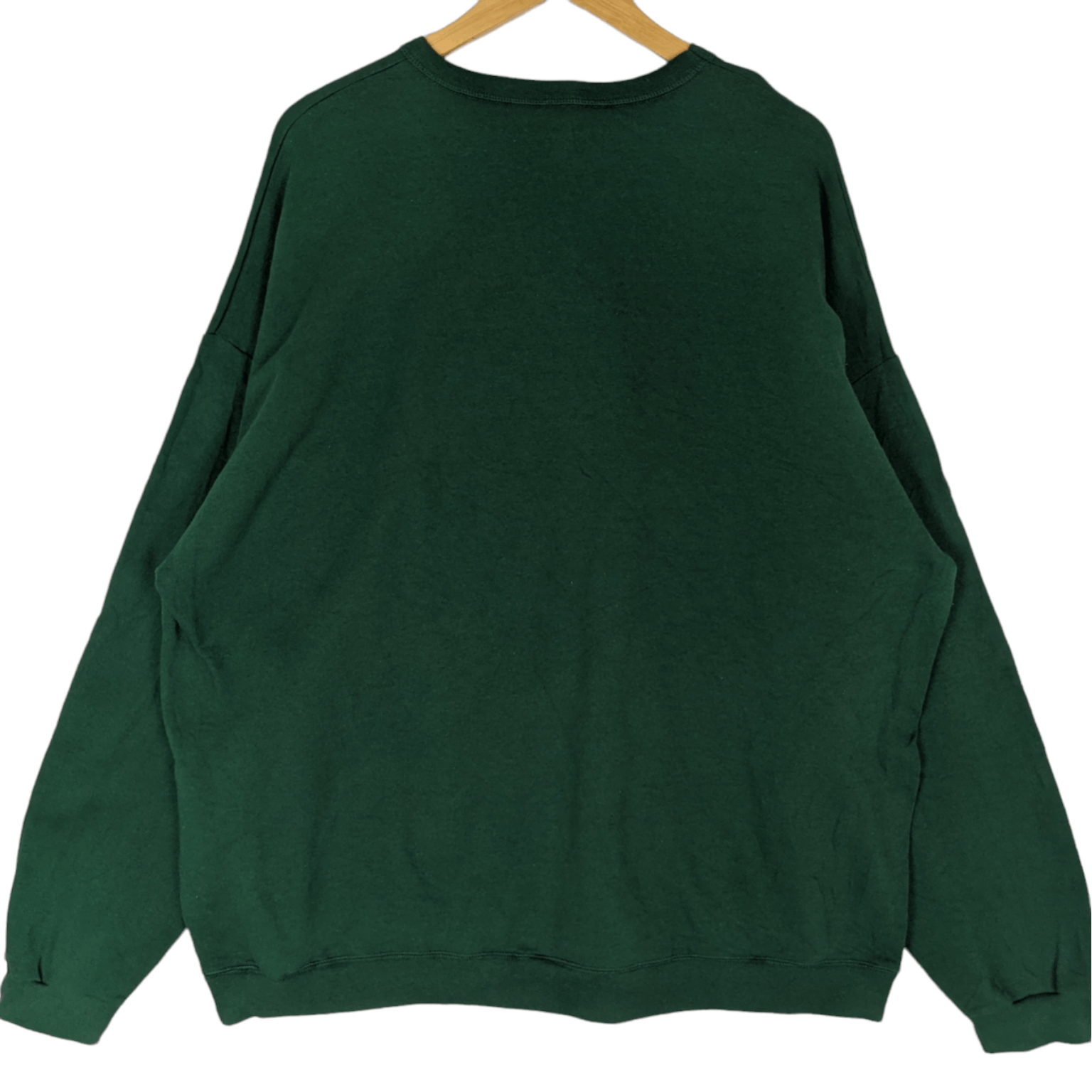 American Apparel HANES Green Plain Jumper Sweatshirt Size US XXL / EU 58 / 5 - 6 Thumbnail
