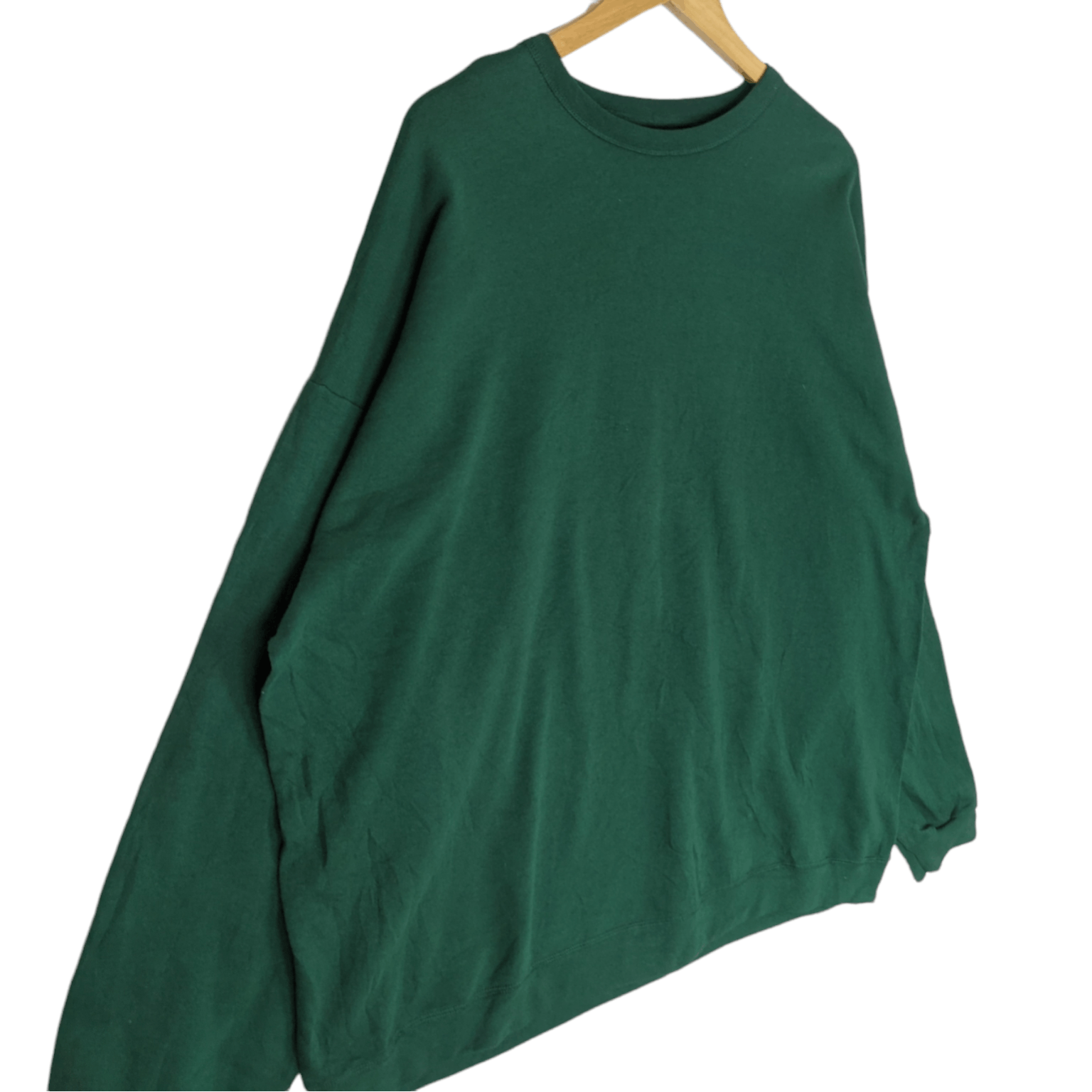 American Apparel HANES Green Plain Jumper Sweatshirt Size US XXL / EU 58 / 5 - 3 Thumbnail