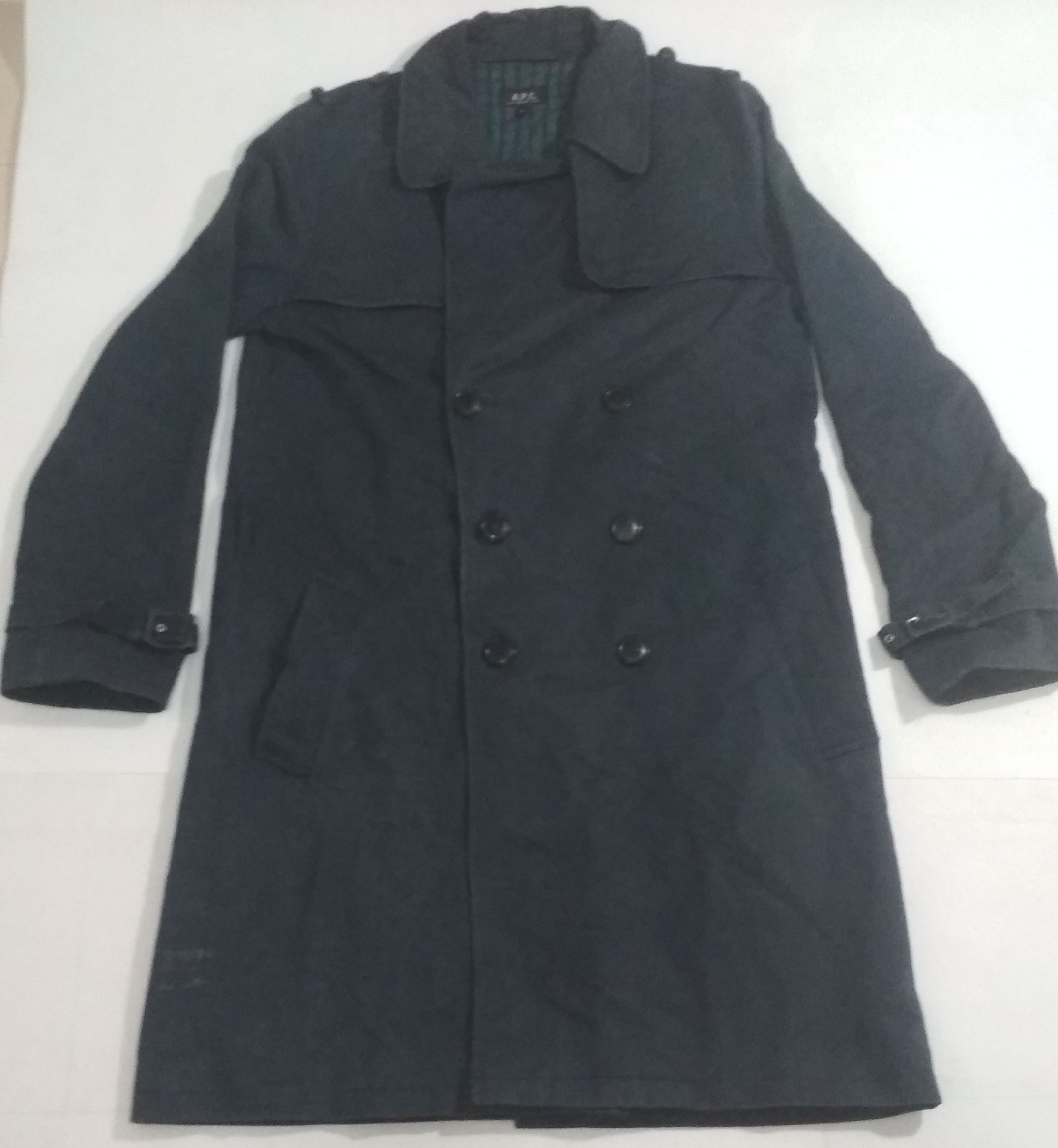 A.P.C. × Designer Vintage Jacket Trench Coat By A.P.C Romania Size US M / EU 48-50 / 2 - 1 Thumbnail
