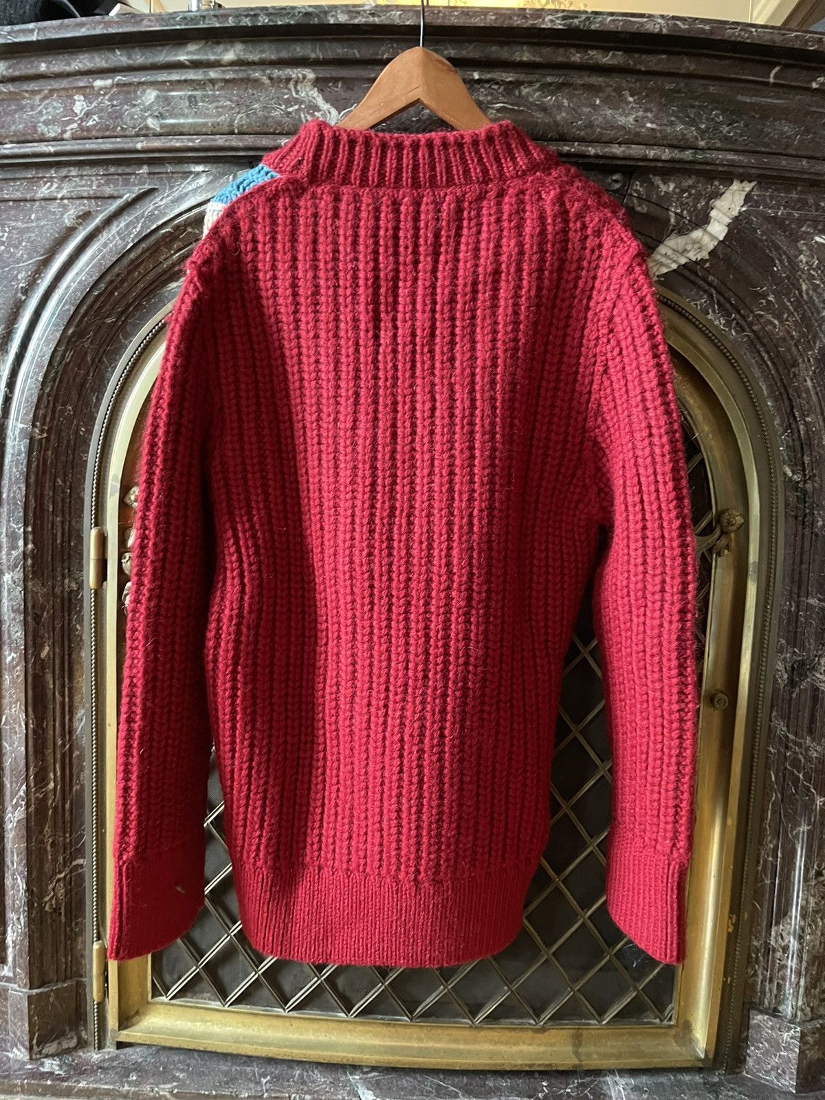 Calvin Klein 205W39NYC × Raf Simons FW18 Oversized V-neck Knit Size US XS / EU 42 / 0 - 6 Thumbnail