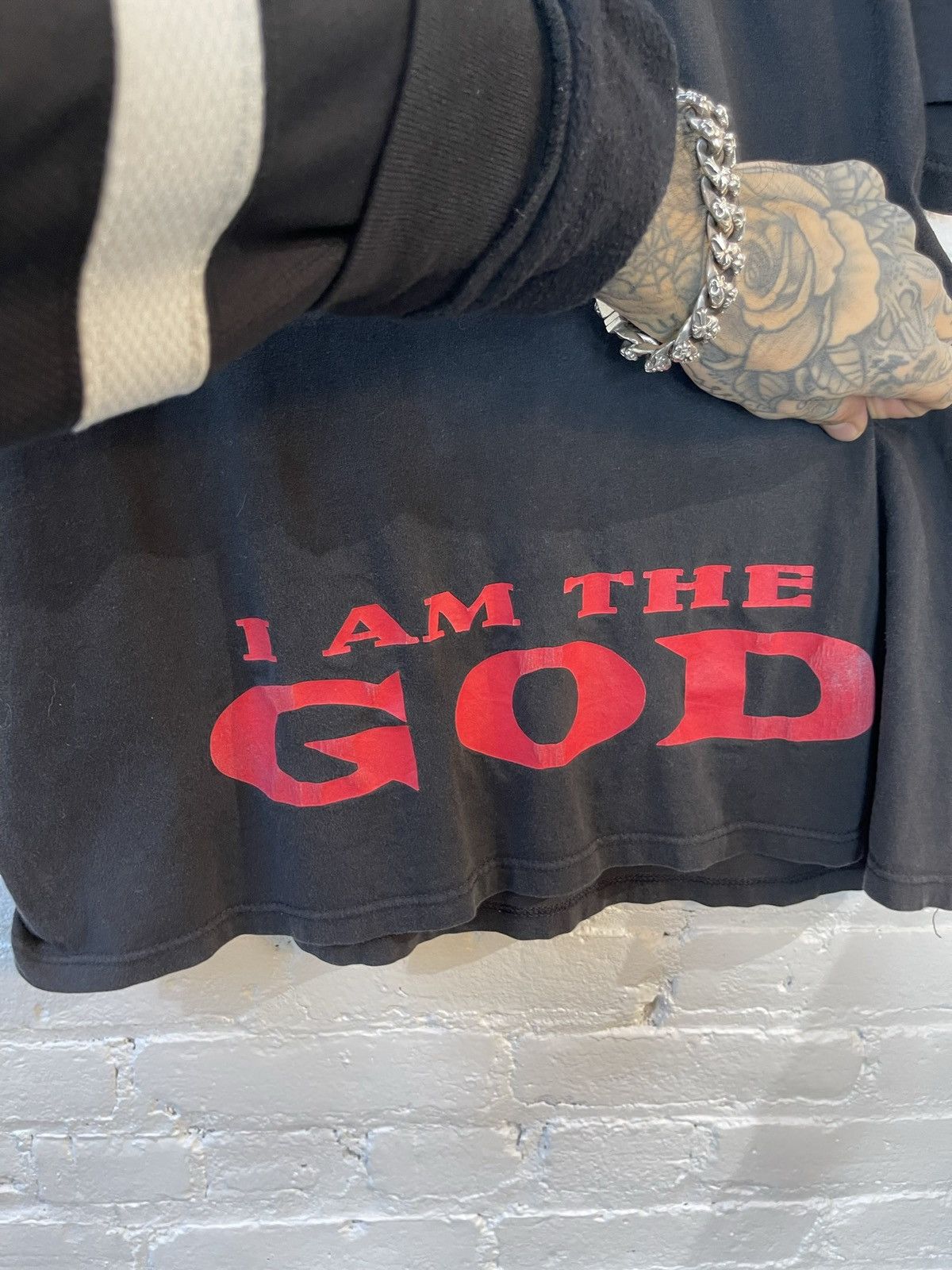Marilyn Manson × Vintage Vintage Marlyn Manson I AM THE GOD OF FUCK Shirt L / XL Size US L / EU 52-54 / 3 - 3 Thumbnail
