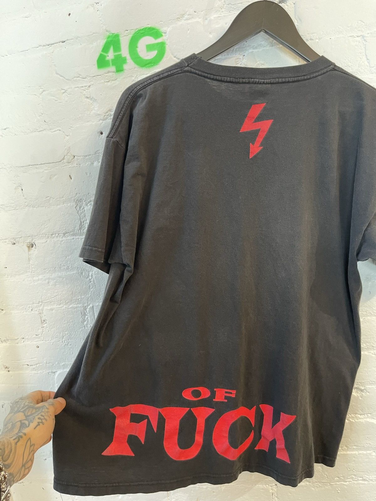 image of Marilyn Manson x Vintage Marlyn Manson I Am The God Of Fuck Shirt L / XL in Black (Size Large)