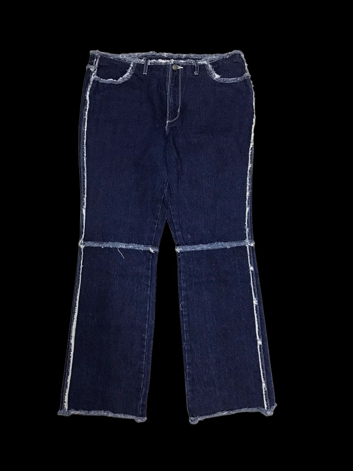 Hysteric Glamour × If Six Was Nine BAGGY💥Sick Cool J Distressed Denim Jeans Pants Size 35" - 2 Thumbnail