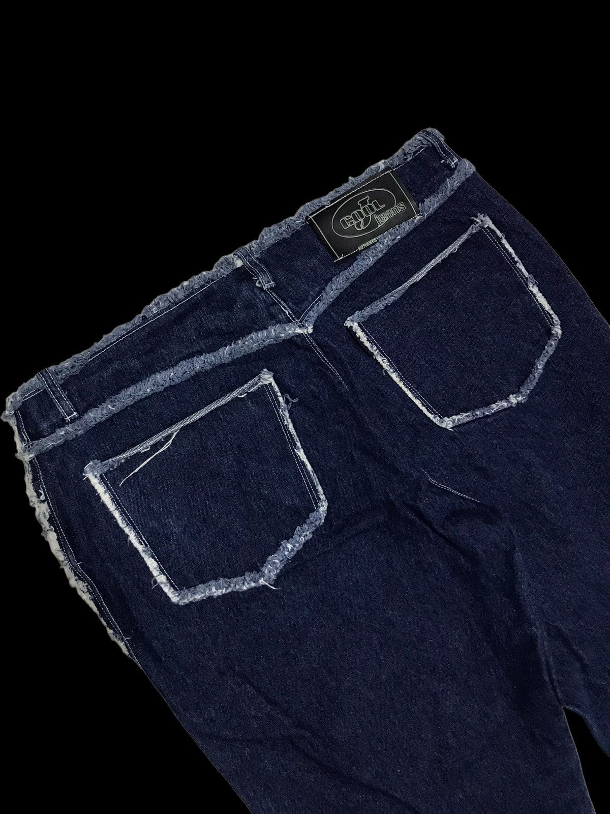 Hysteric Glamour × If Six Was Nine BAGGY💥Sick Cool J Distressed Denim Jeans Pants Size 35" - 10 Thumbnail