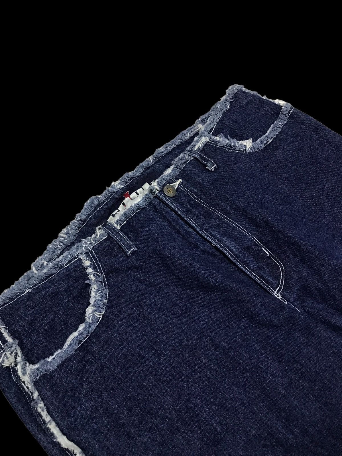 Hysteric Glamour × If Six Was Nine BAGGY💥Sick Cool J Distressed Denim Jeans Pants Size 35" - 15 Thumbnail