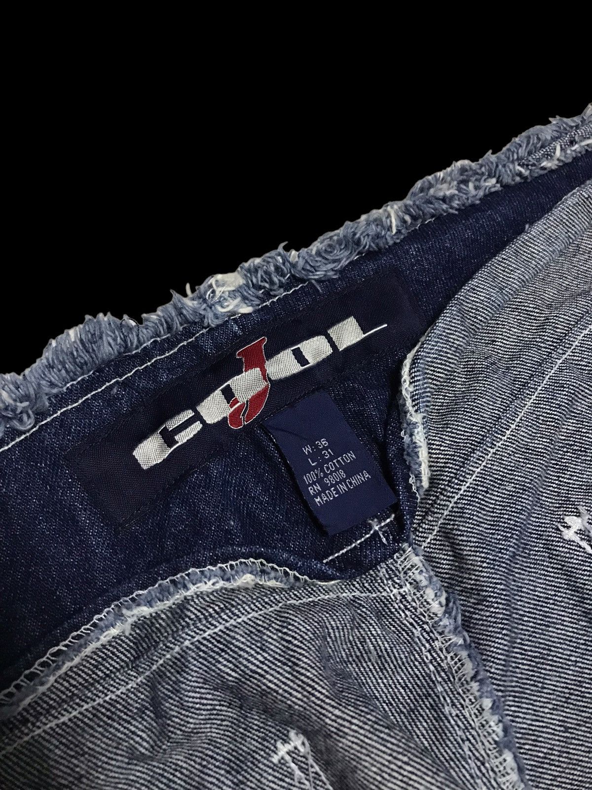 Hysteric Glamour × If Six Was Nine BAGGY💥Sick Cool J Distressed Denim Jeans Pants Size 35" - 17 Thumbnail