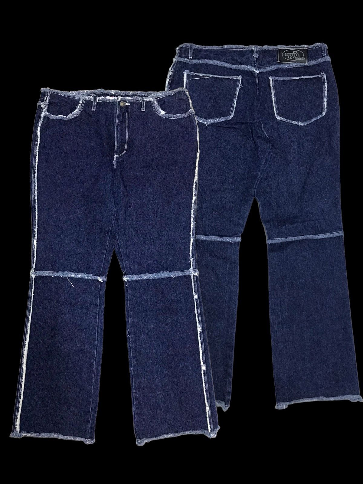 Hysteric Glamour × If Six Was Nine BAGGY💥Sick Cool J Distressed Denim Jeans Pants Size 35" - 1 Thumbnail