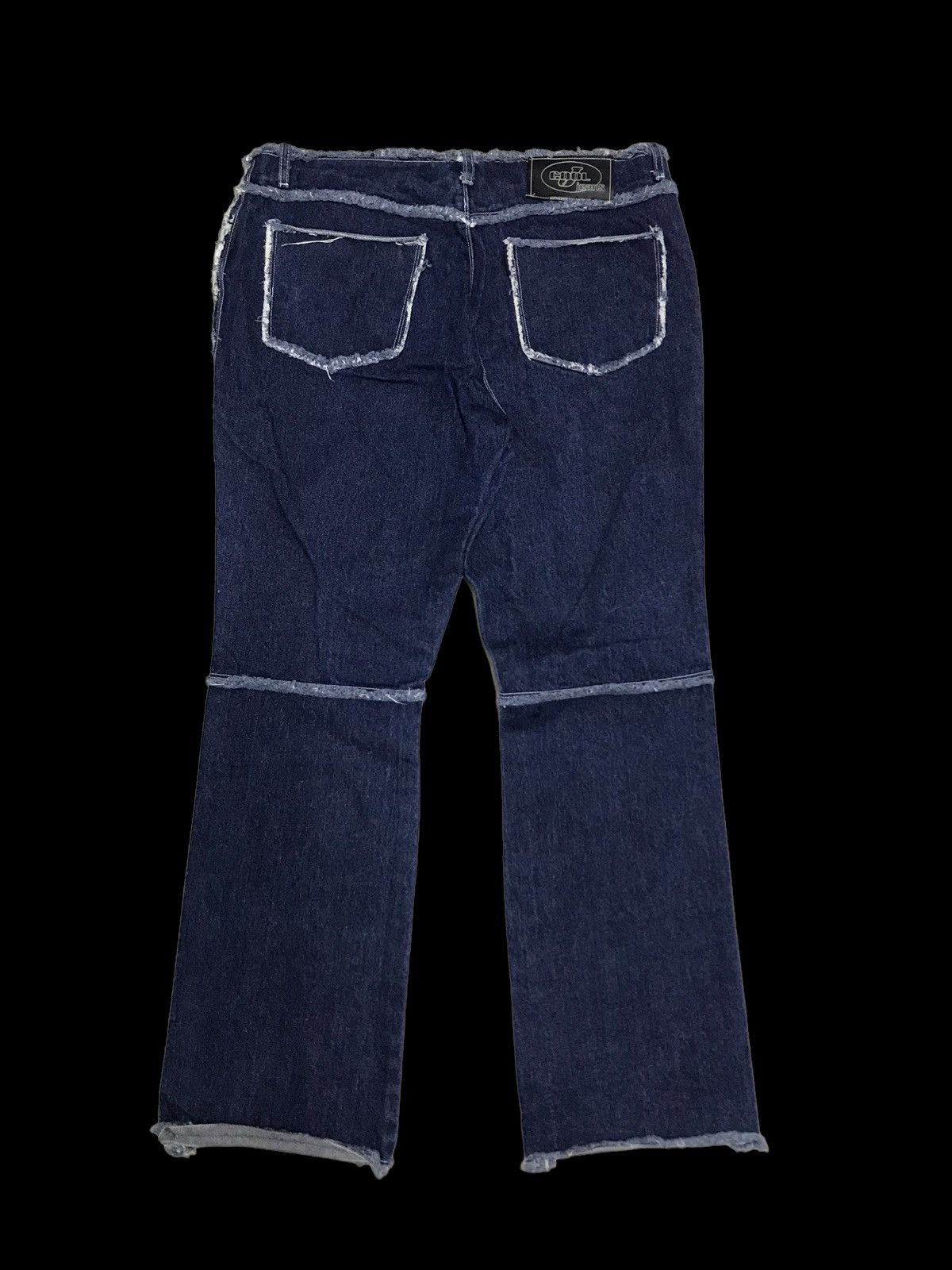 Hysteric Glamour × If Six Was Nine BAGGY💥Sick Cool J Distressed Denim Jeans Pants Size 35" - 8 Thumbnail