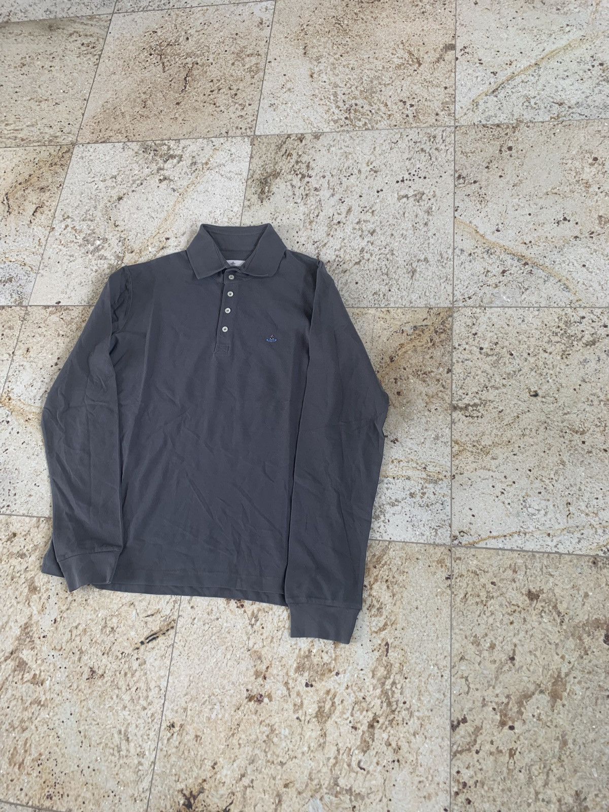 Vivienne Westwood o1rshd1 Grey, LS Chest Embroidered Size US XL / EU 56 / 4 - 8 Thumbnail