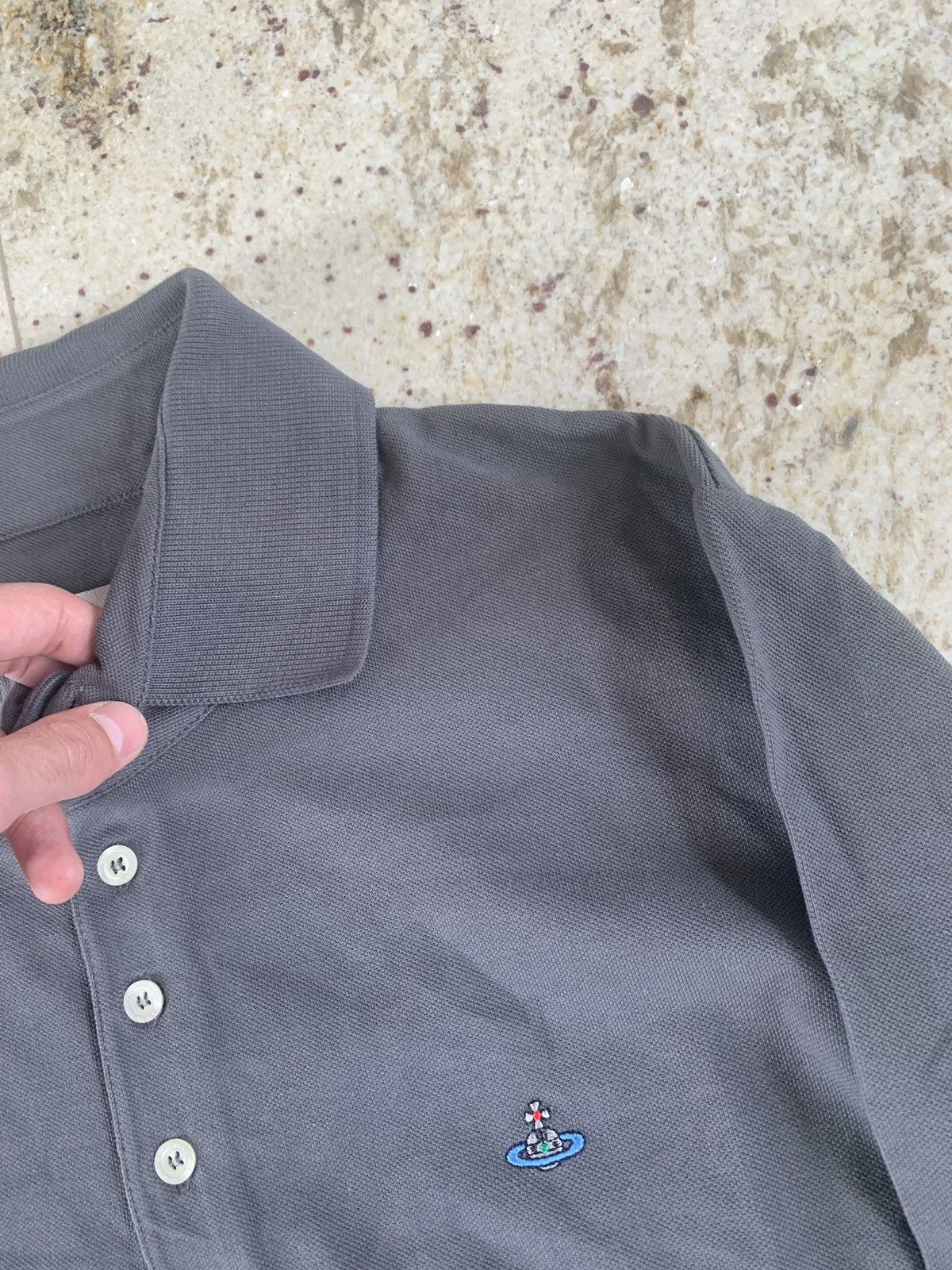 Vivienne Westwood o1rshd1 Grey, LS Chest Embroidered Size US XL / EU 56 / 4 - 12 Thumbnail