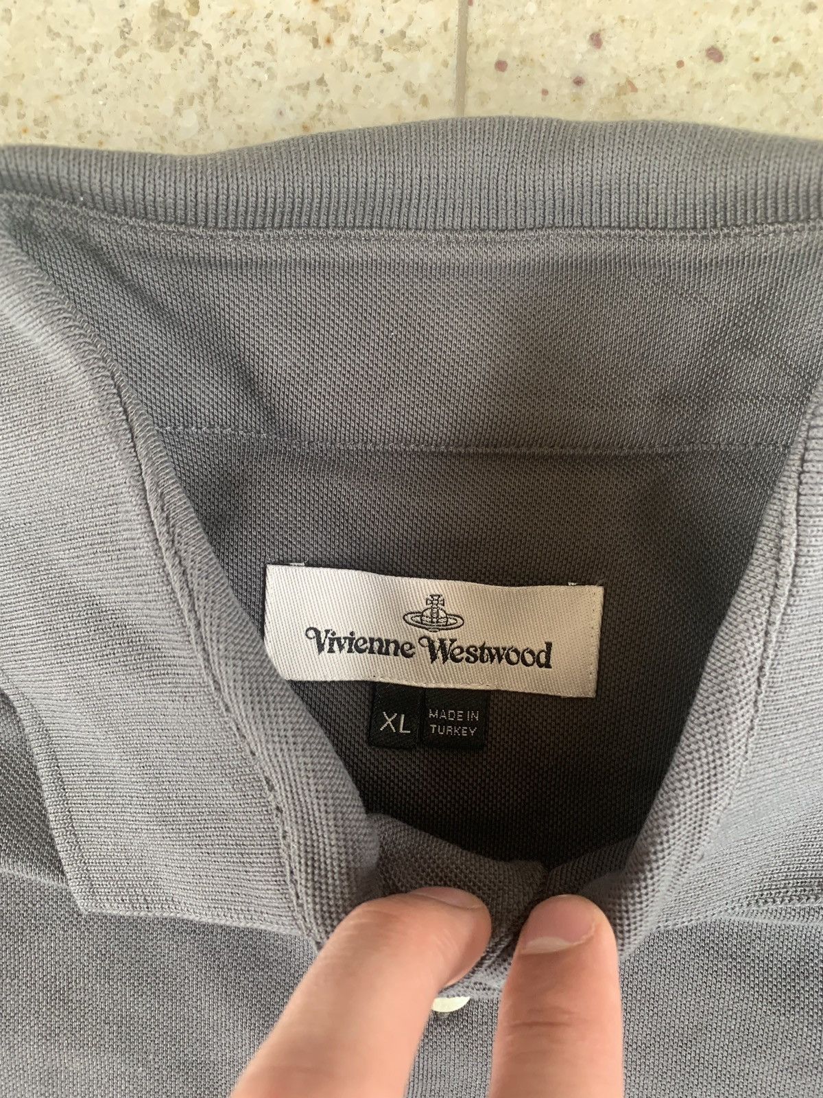 Vivienne Westwood o1rshd1 Grey, LS Chest Embroidered Size US XL / EU 56 / 4 - 10 Thumbnail