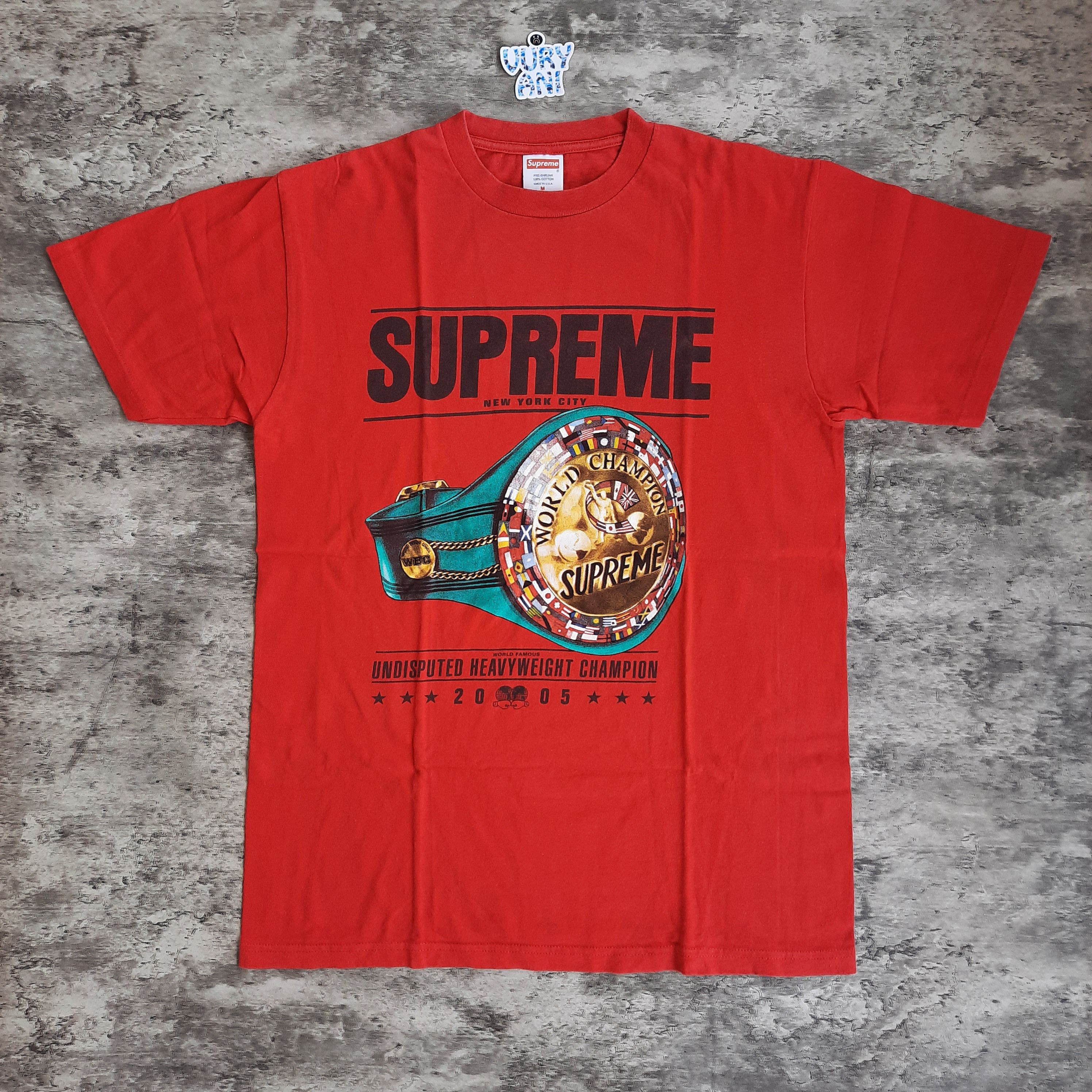 Supreme ❌LAST DROP❌ OG Supreme Undisputed Heavyweight Champion Tee Size US M / EU 48-50 / 2 - 1 Thumbnail